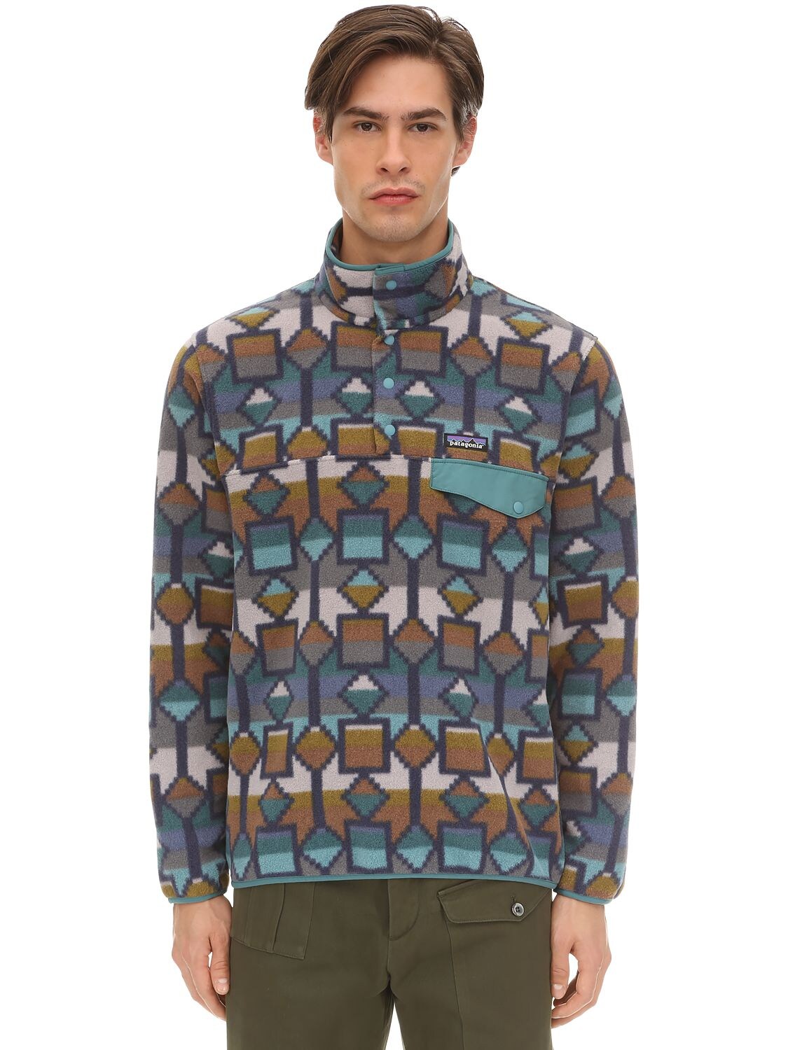 Patagonia Lightweight Snap-t Pullover Sweatshirt In Multicolor