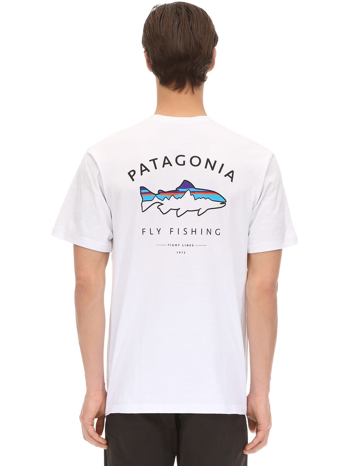 Patagonia Framed Fitz Roy Trout Printed T-shirt In White