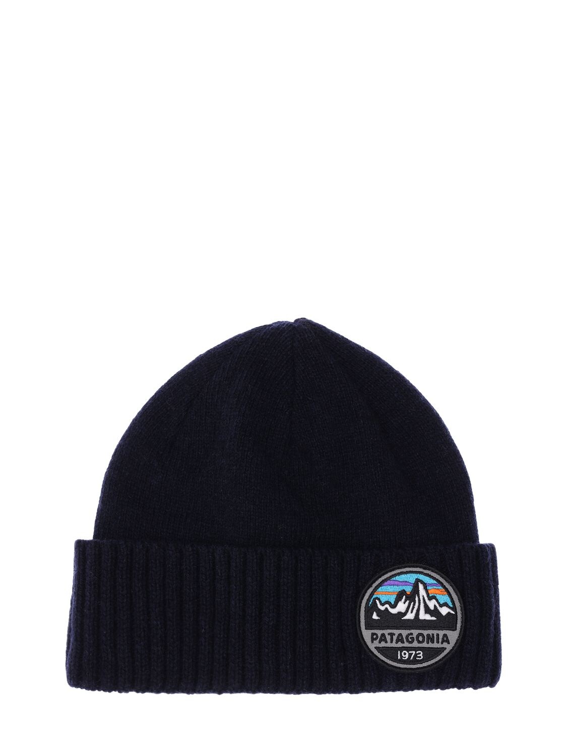 Patagonia Brodeo Rolled Beanie In 네이비