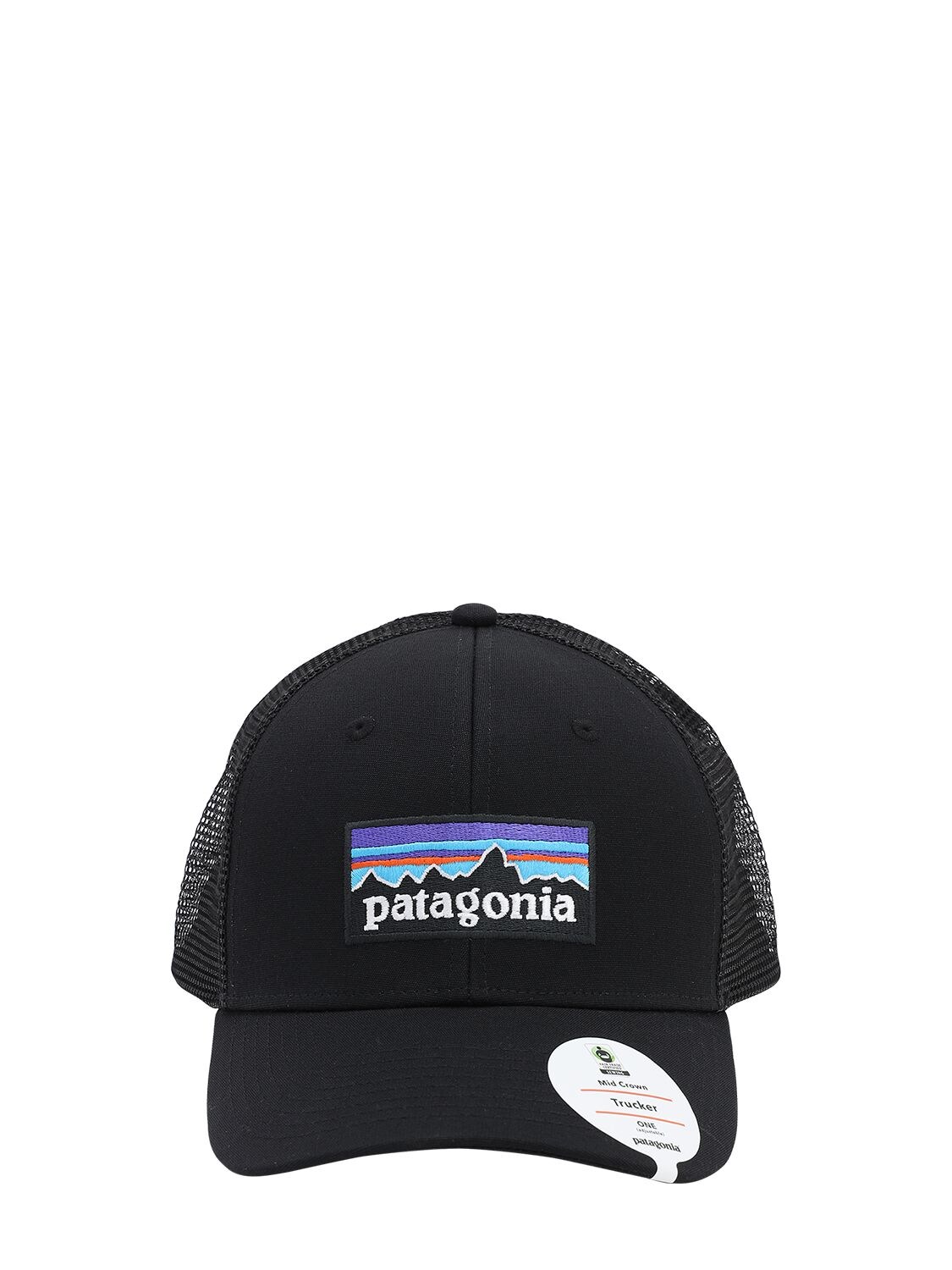 Patagonia "p-6 Logo"卡车司机帽 In Black