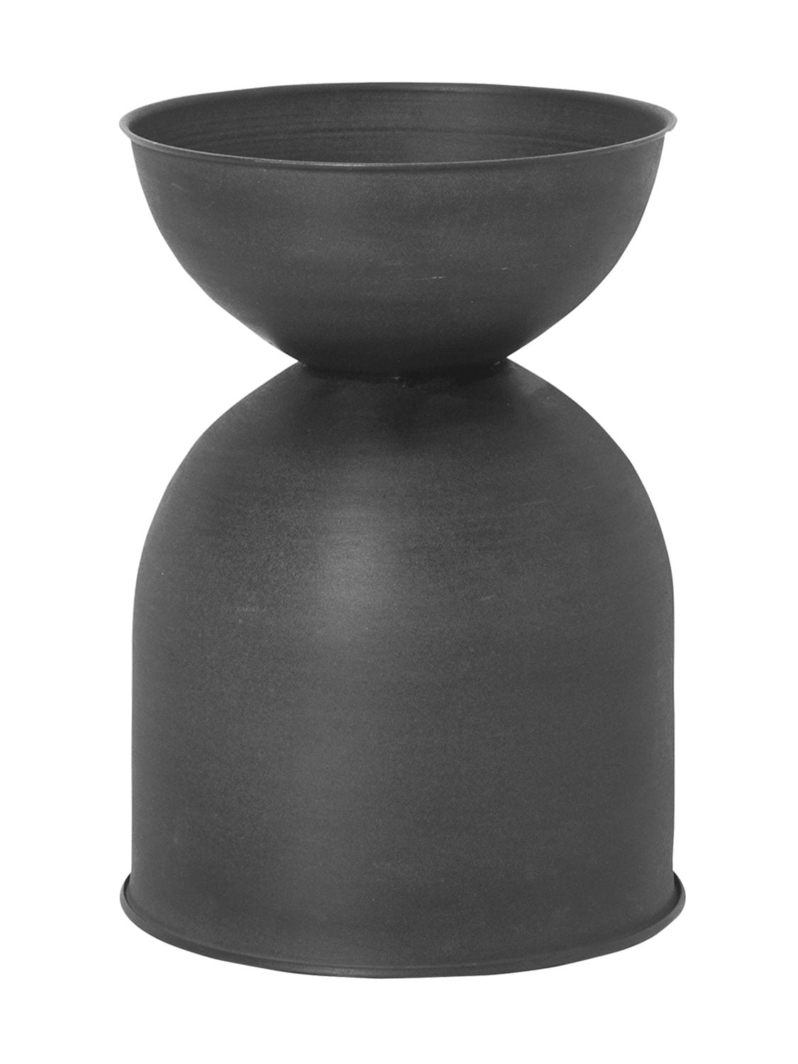 Shop Ferm Living Small Invertible Hourglass Pot In Black