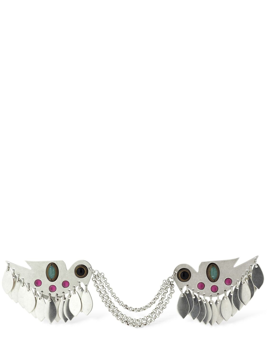 Isabel Marant “birdy”胸针 In Silver,fuchsia