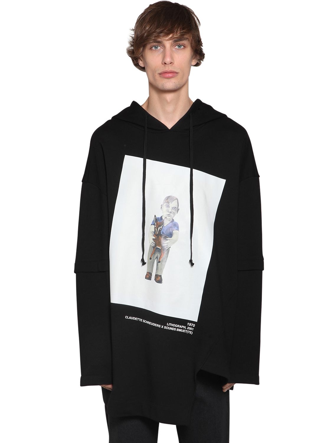 全信頼を寄せる Bmuette Oversize Printed Sweatshirt Hoodie In Black | ModeSens トップス