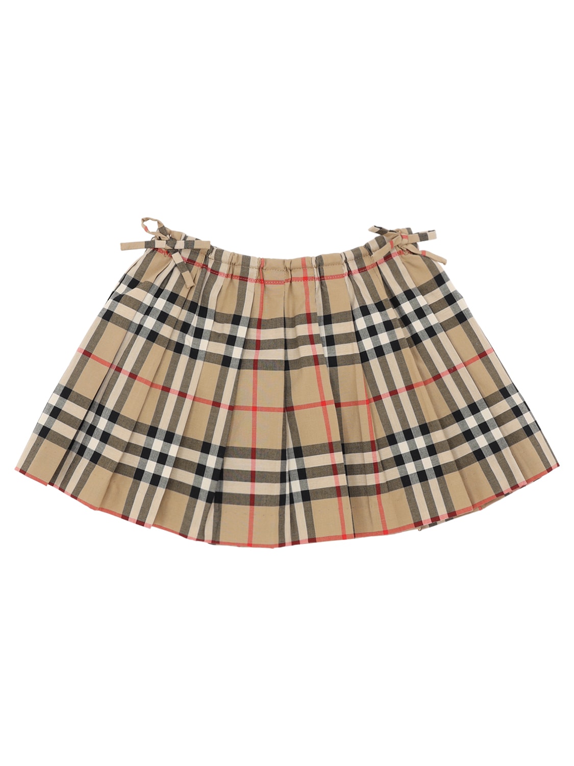 vintage check pleated skirt