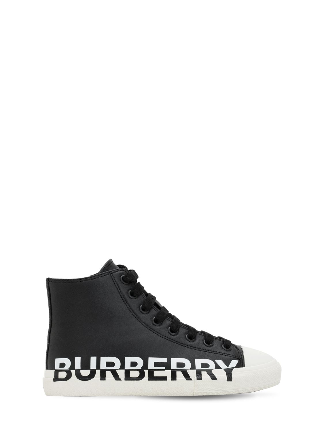 BURBERRY 印LOGO皮革运动鞋,70I1WM006-QTEXODK1