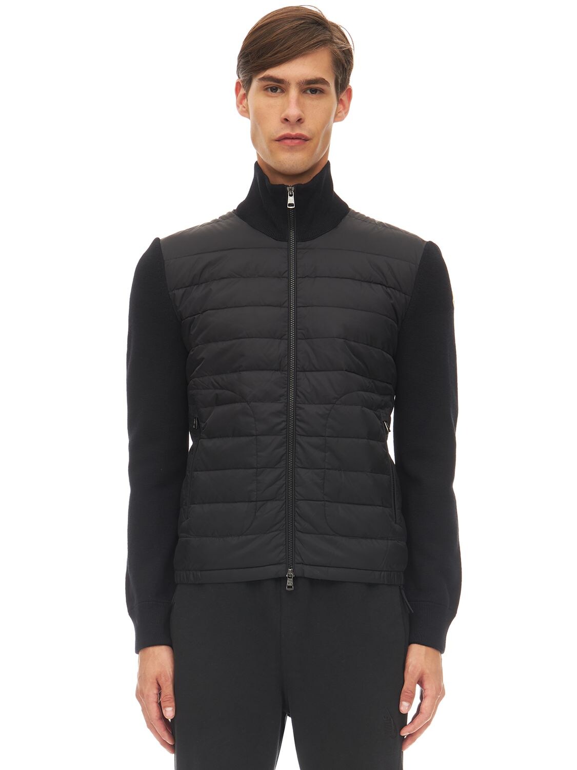 Moncler Tricot Cardigan In Black