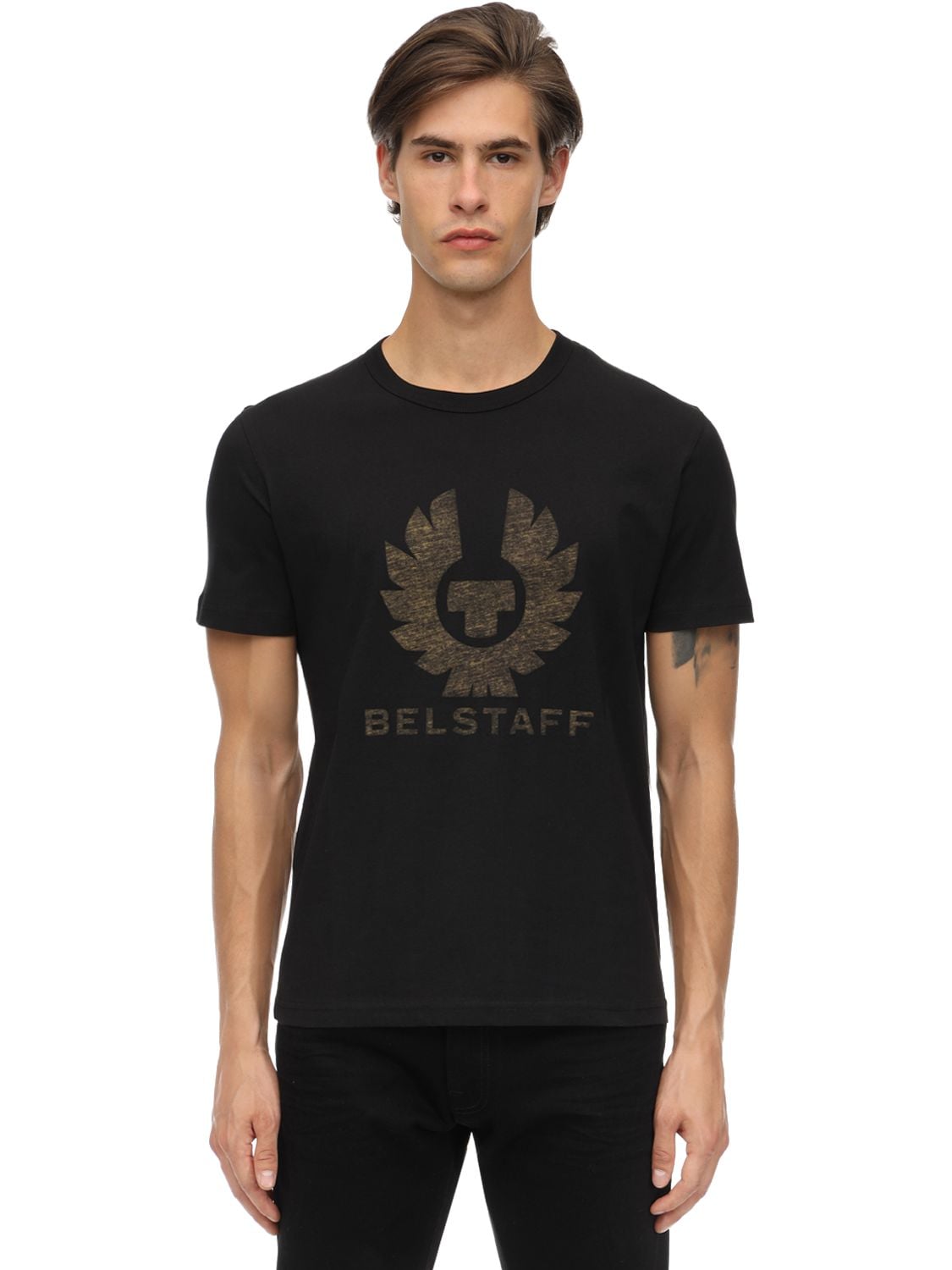 BELSTAFF COTELAND 2.0"纯棉平纹针织T恤",70I3GB037-OTAWMDA1