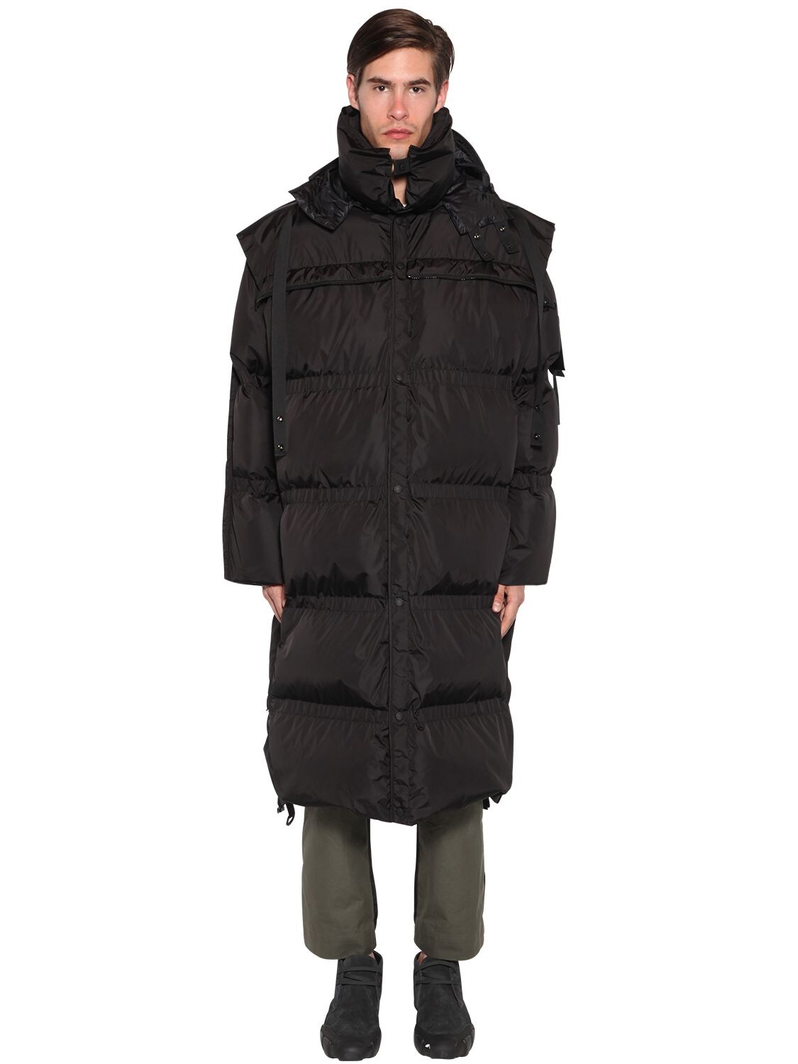 Moncler Genius 5 Moncler Craig Green Sullivan Quilted Shell Hooded Down Parka In Black