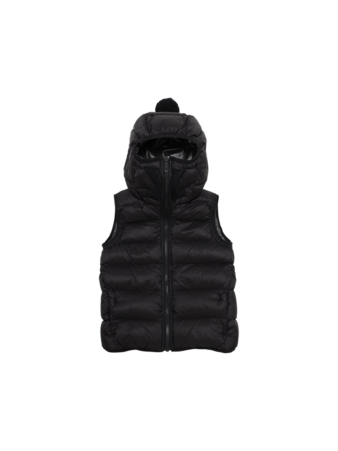 Ai Riders On The Storm Kids' Water Repellent Nylon Down Vest In Black