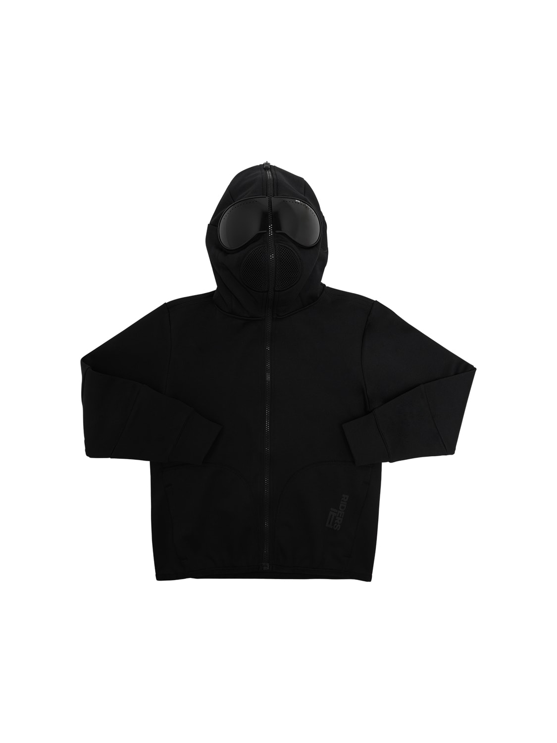 Ai Riders On The Storm Kids' Zip-up Cotton Blend Sweatshirt Hoodie In Black