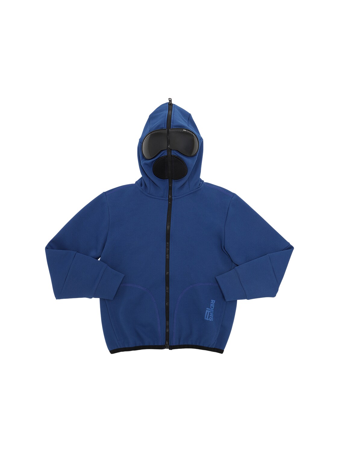 Ai Riders On The Storm Kids' Zip-up Cotton Blend Sweatshirt Hoodie In Royal Blue