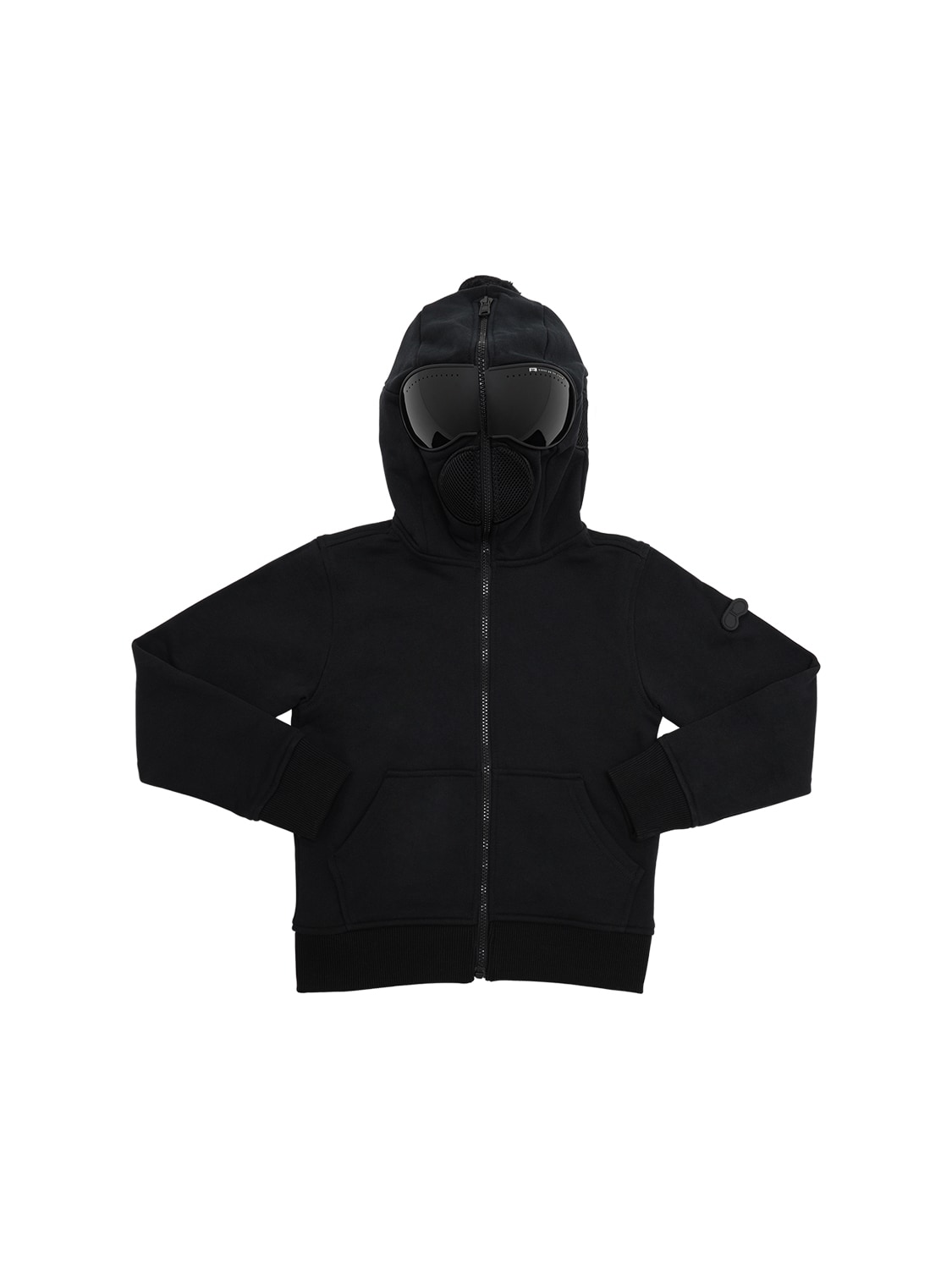 Ai Riders On The Storm Kids' Zip-up Cotton Sweatshirt Hoodie In Black