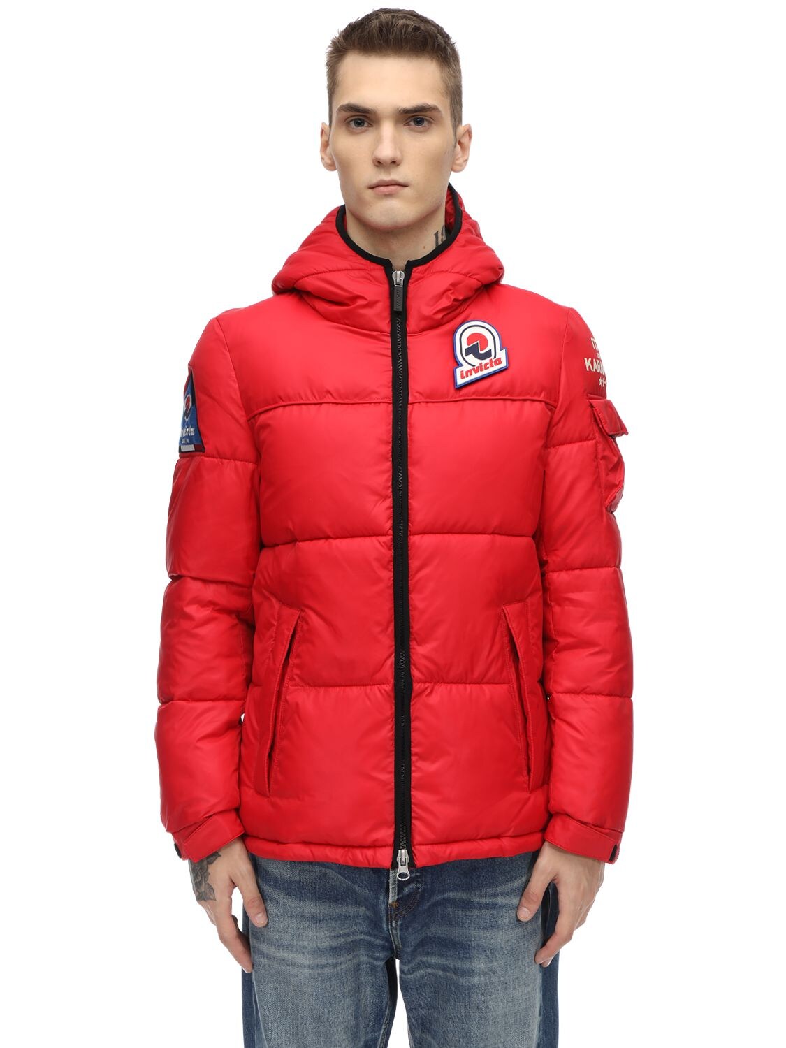 Invicta Primaloft Cross Nylon Jacket In Red