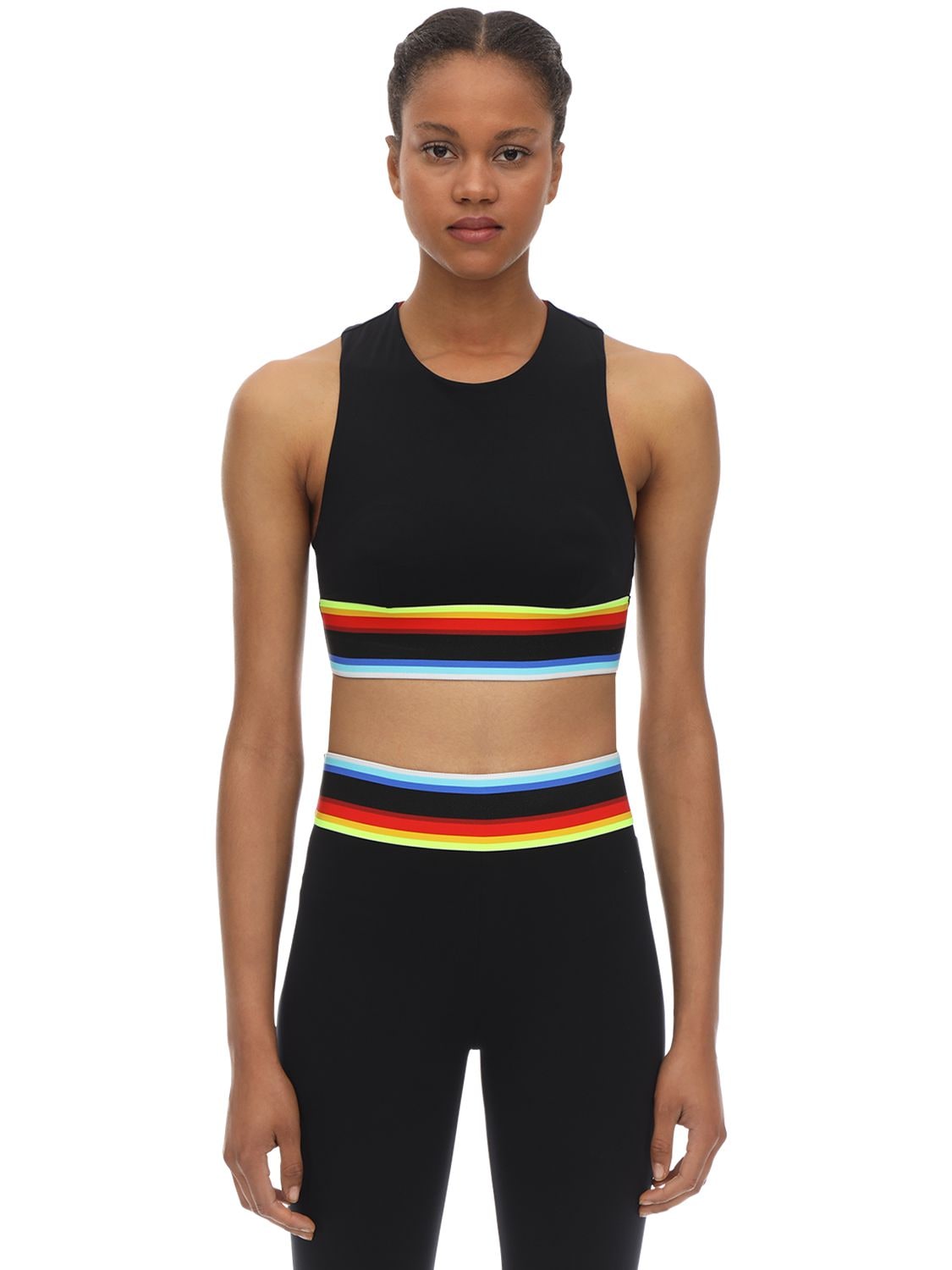 NO KA'OI RAINBOW LANI STRETCH TECHNO BRA TOP,70I3KC001-OTE1