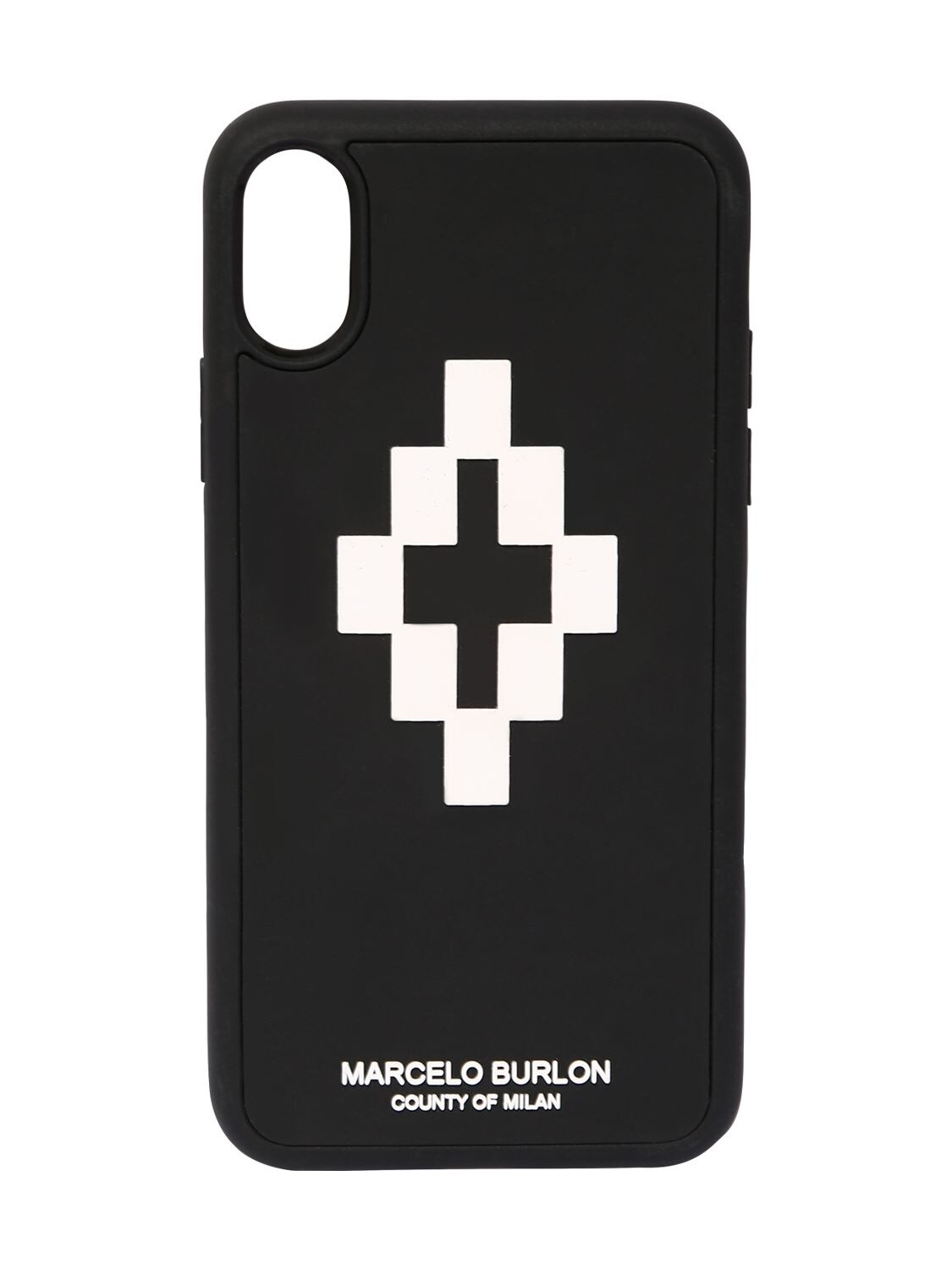 MARCELO BURLON COUNTY OF MILAN 3D十字LOGO IPHONE X手机壳,70I4PL032-MTAWMQ2