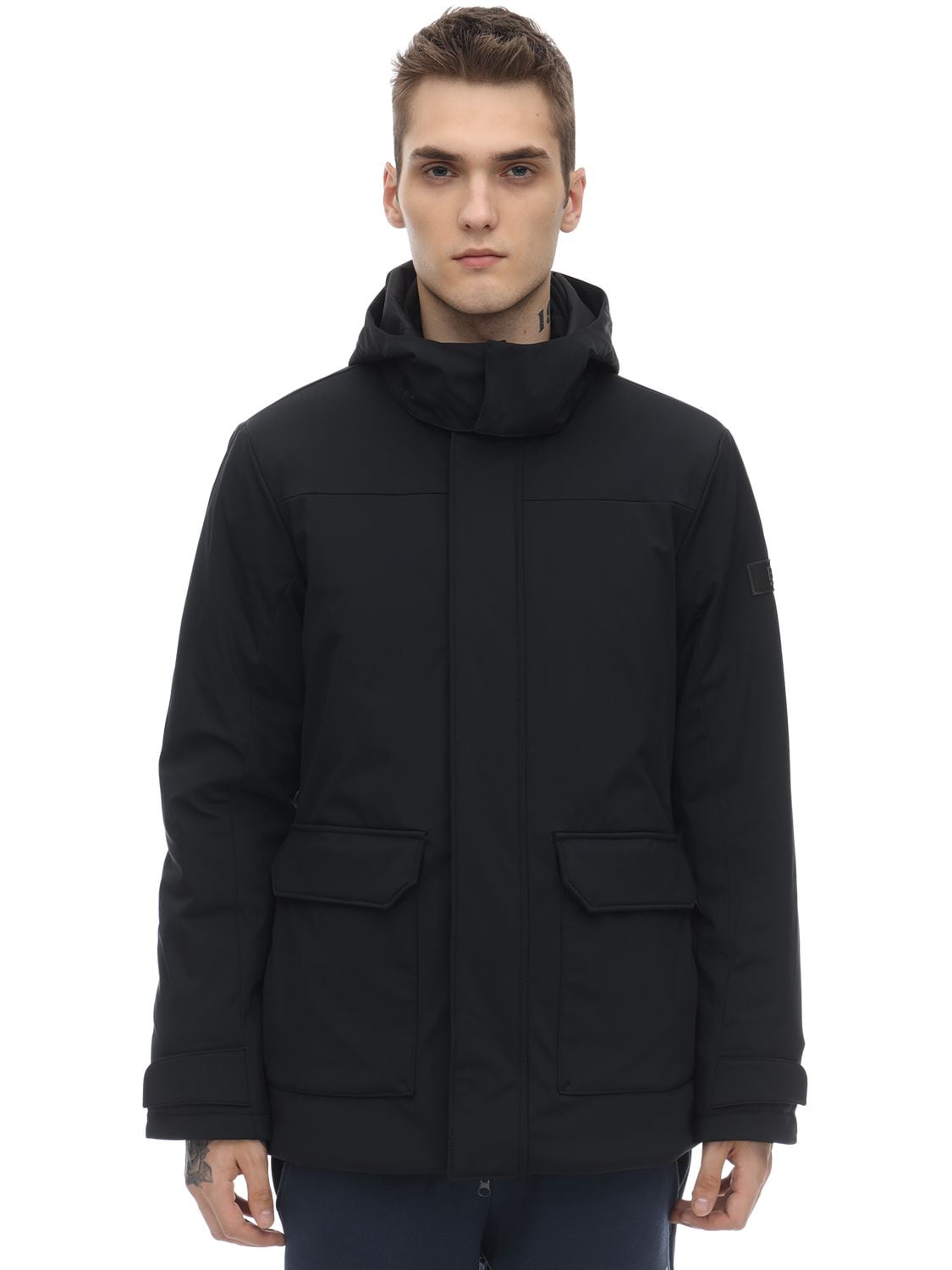 ea7 hooded jacket