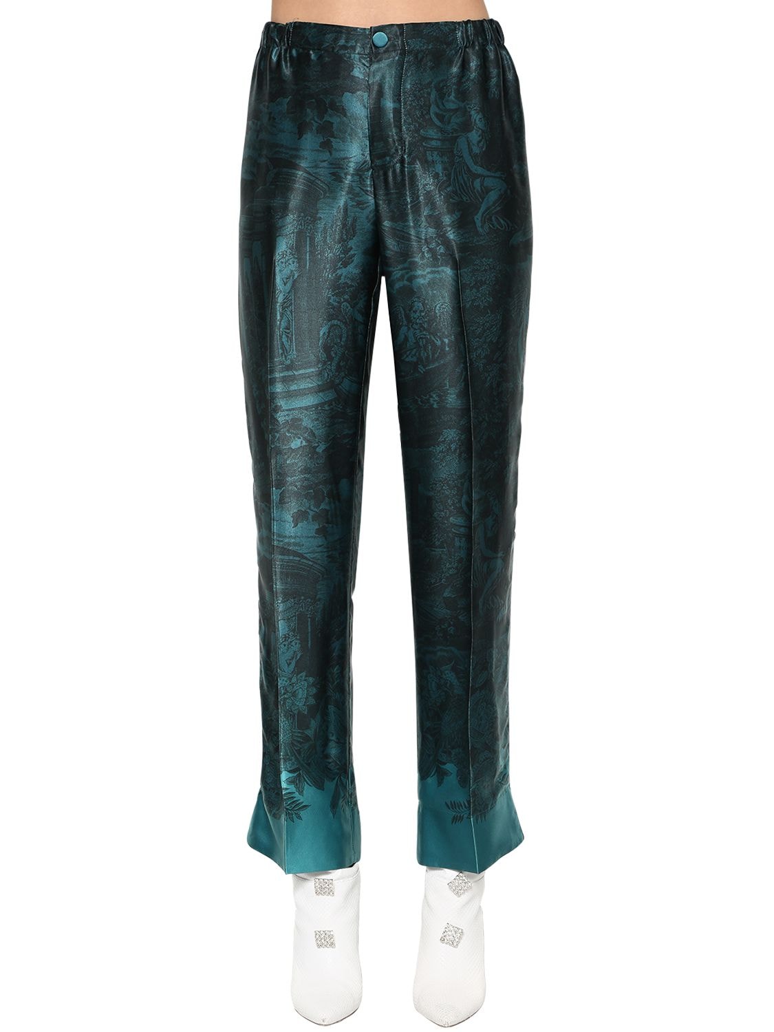 F.R.S. FOR RESTLESS SLEEPERS Printed Cupro & Viscose Pants