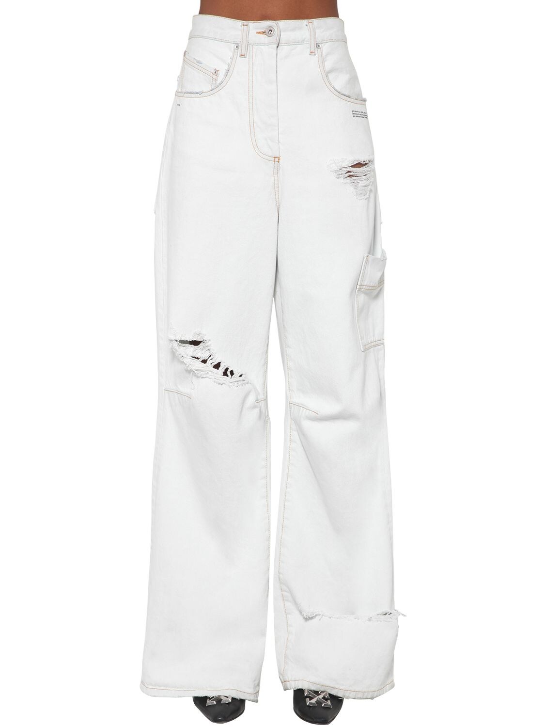 OFF-WHITE 纯棉牛仔工装裤,70I4T8048-QJGWMA2