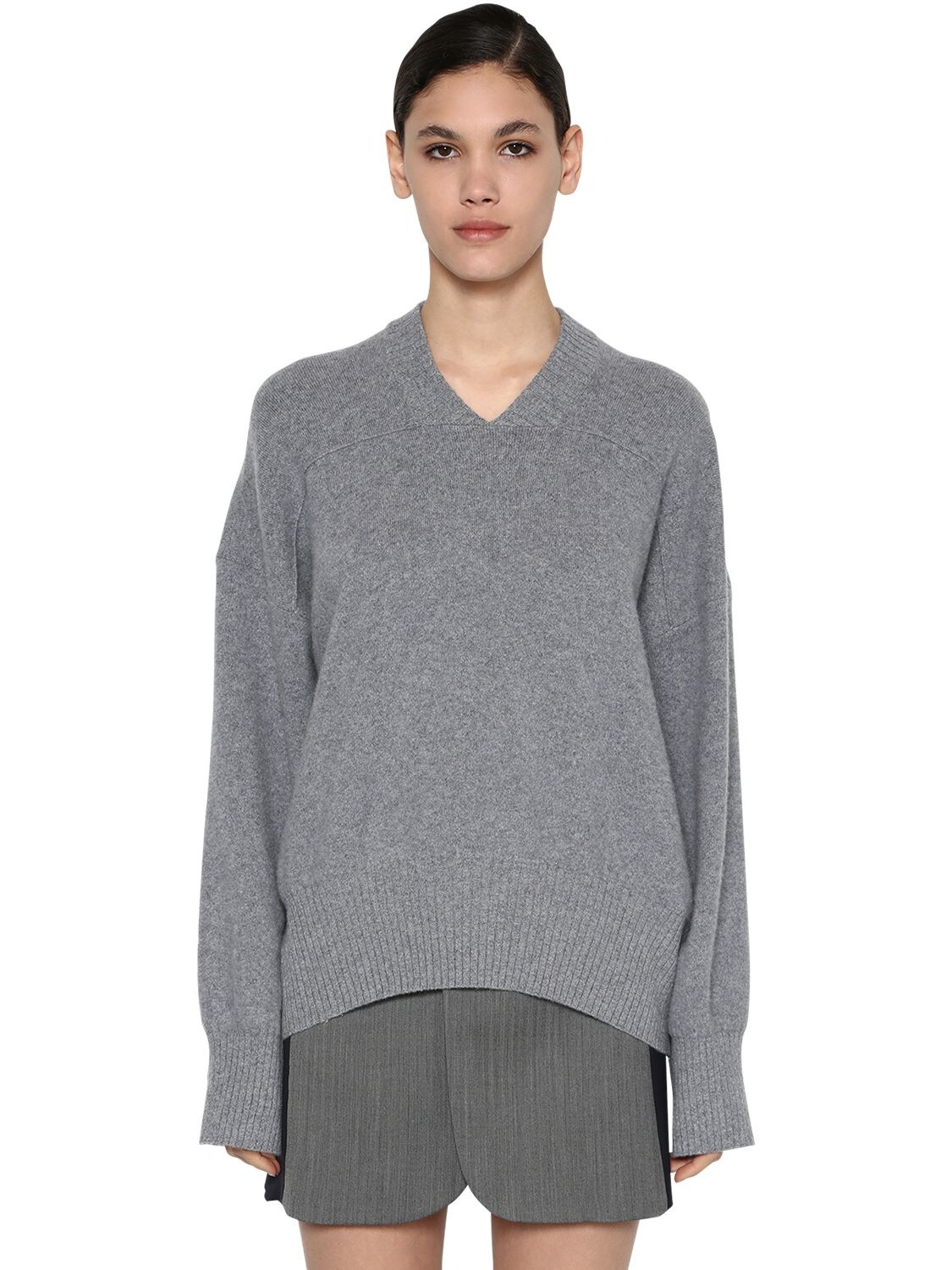 Sportmax - Cashmere knit sweater - Grey | Luisaviaroma