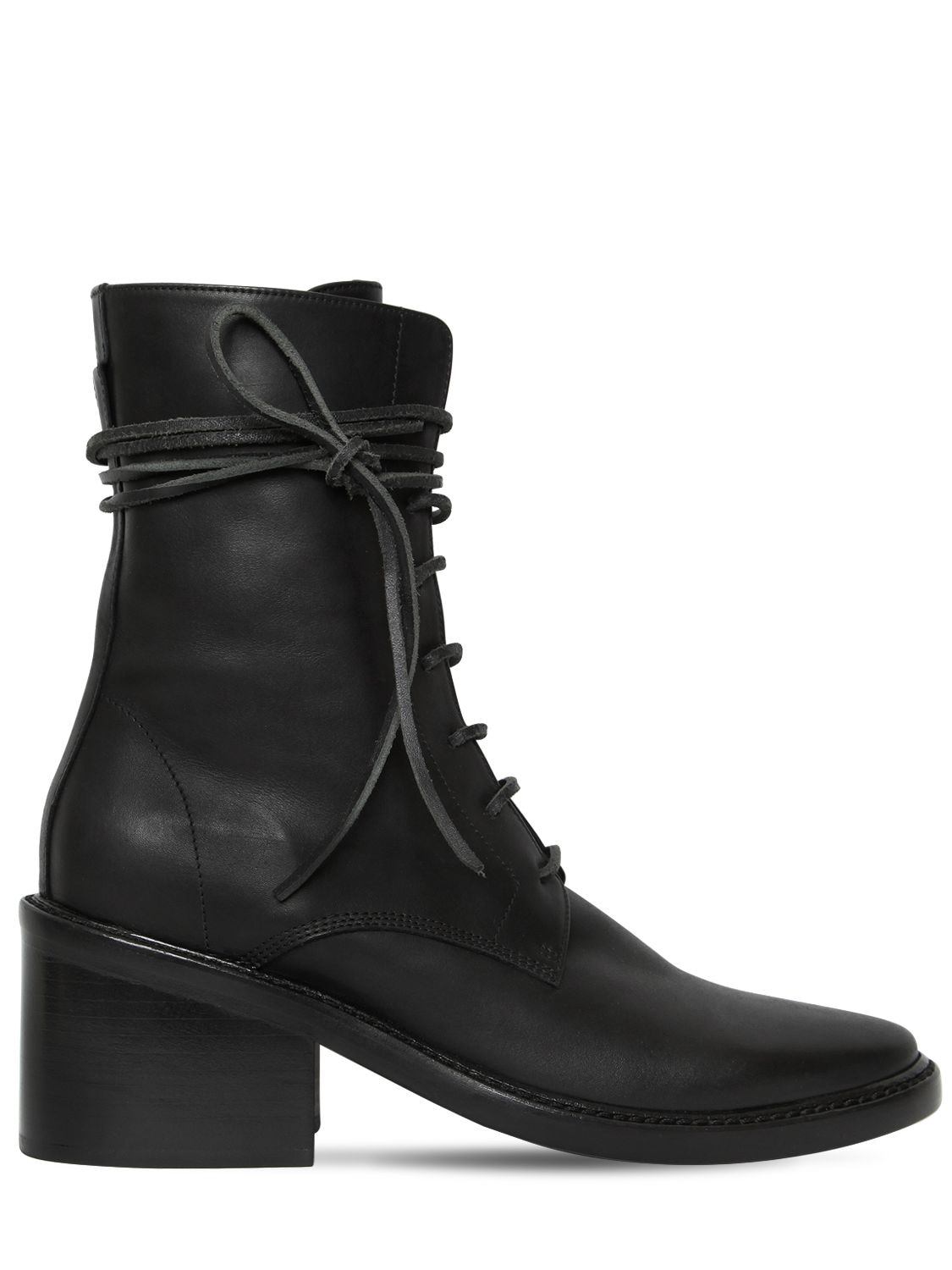 ANN DEMEULEMEESTER 60MM LACE-UP LEATHER BOOTS,70I51K009-MDK50