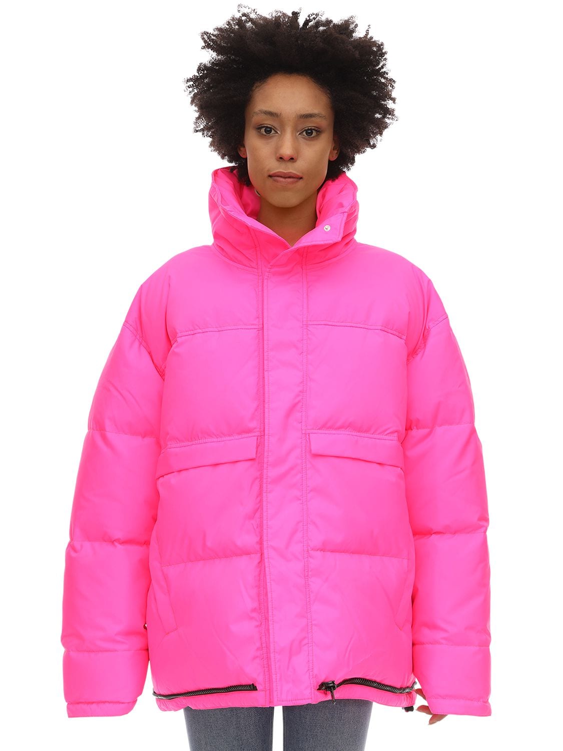 VETEMENTS Puffer Jacket Fluo Pink