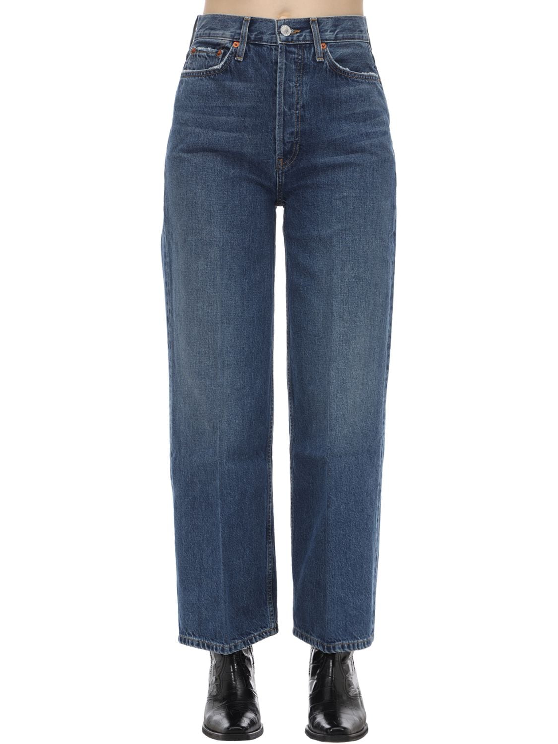 Jeans "60s Extreme Wide Leg" In Denim Di Cotone