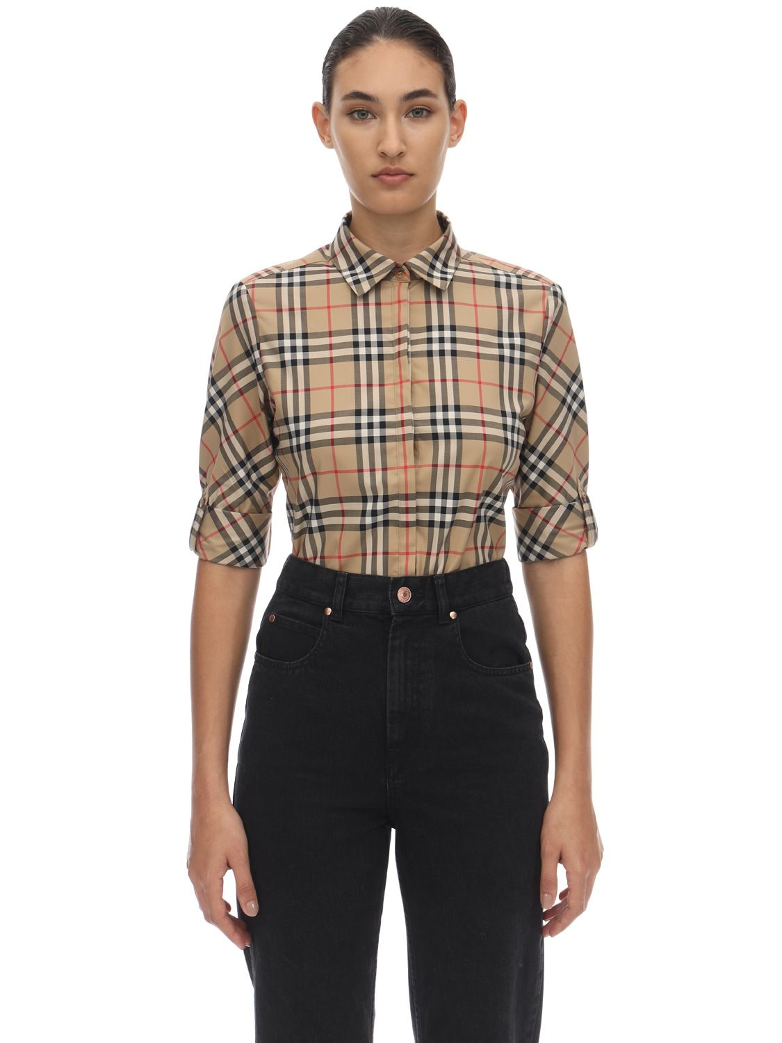 voelen bout naakt Burberry Vintage Check Shirt In Archive Beige | ModeSens