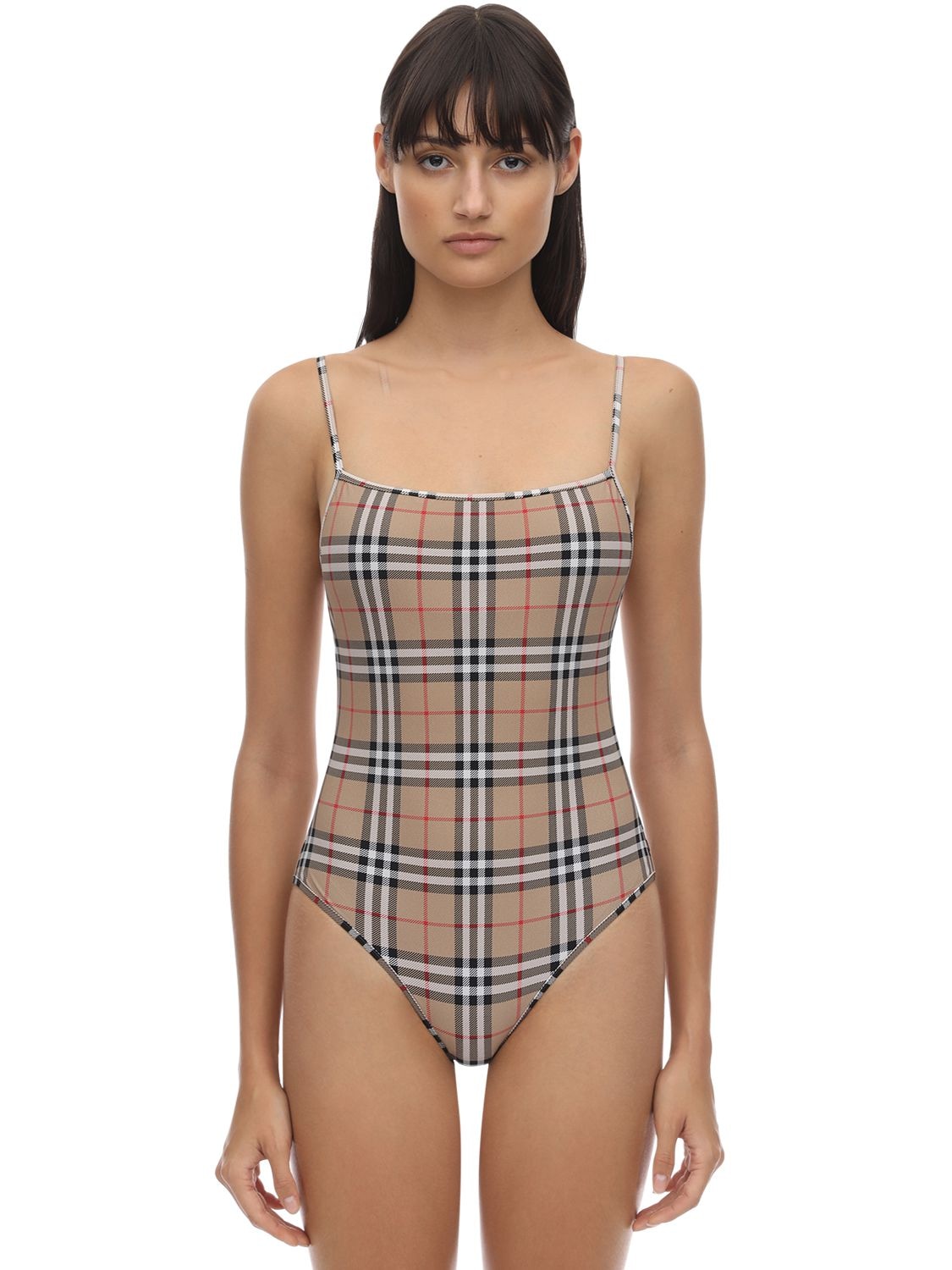 burberry print bathing suit