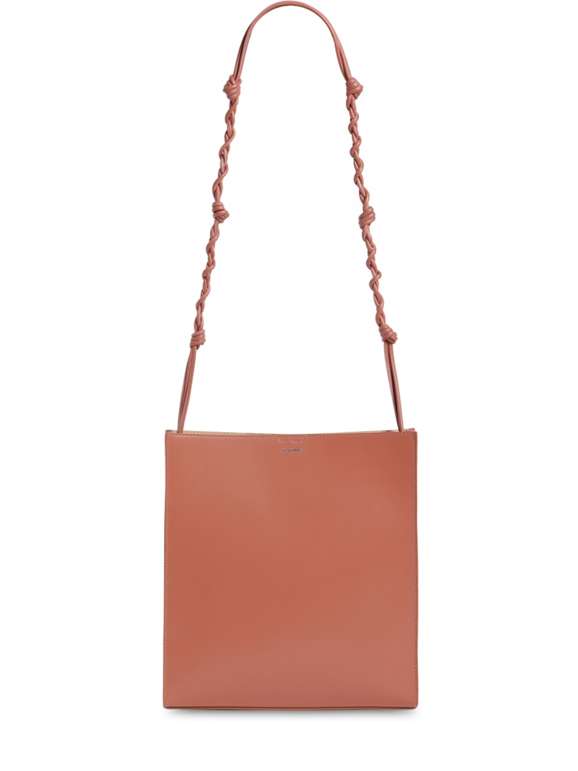 Jil Sander Tangle Medium Leather Shoulder Bag In Pink