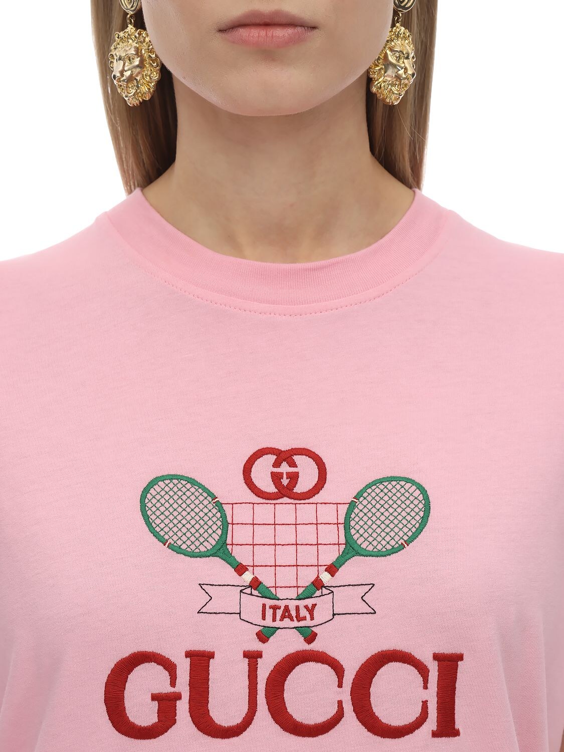 gucci racket t shirt