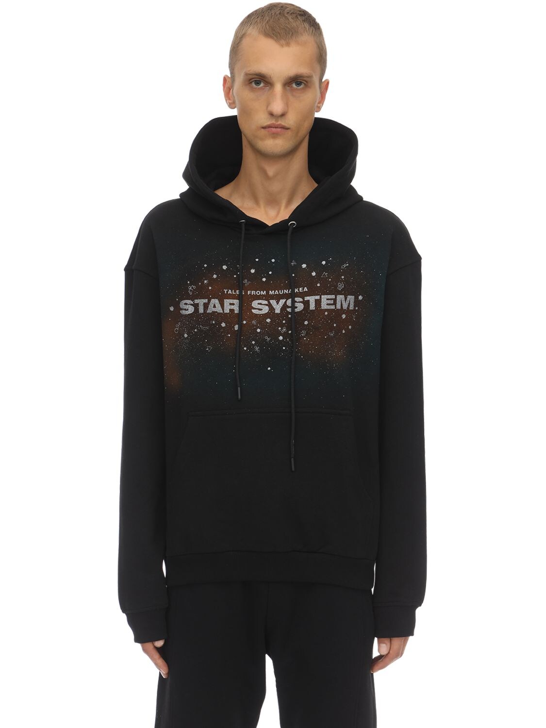 MAUNA KEA STAR SYSTEM JERSEY SWEATSHIRT HOODIE,70I5LB005-QKXBQ0S1