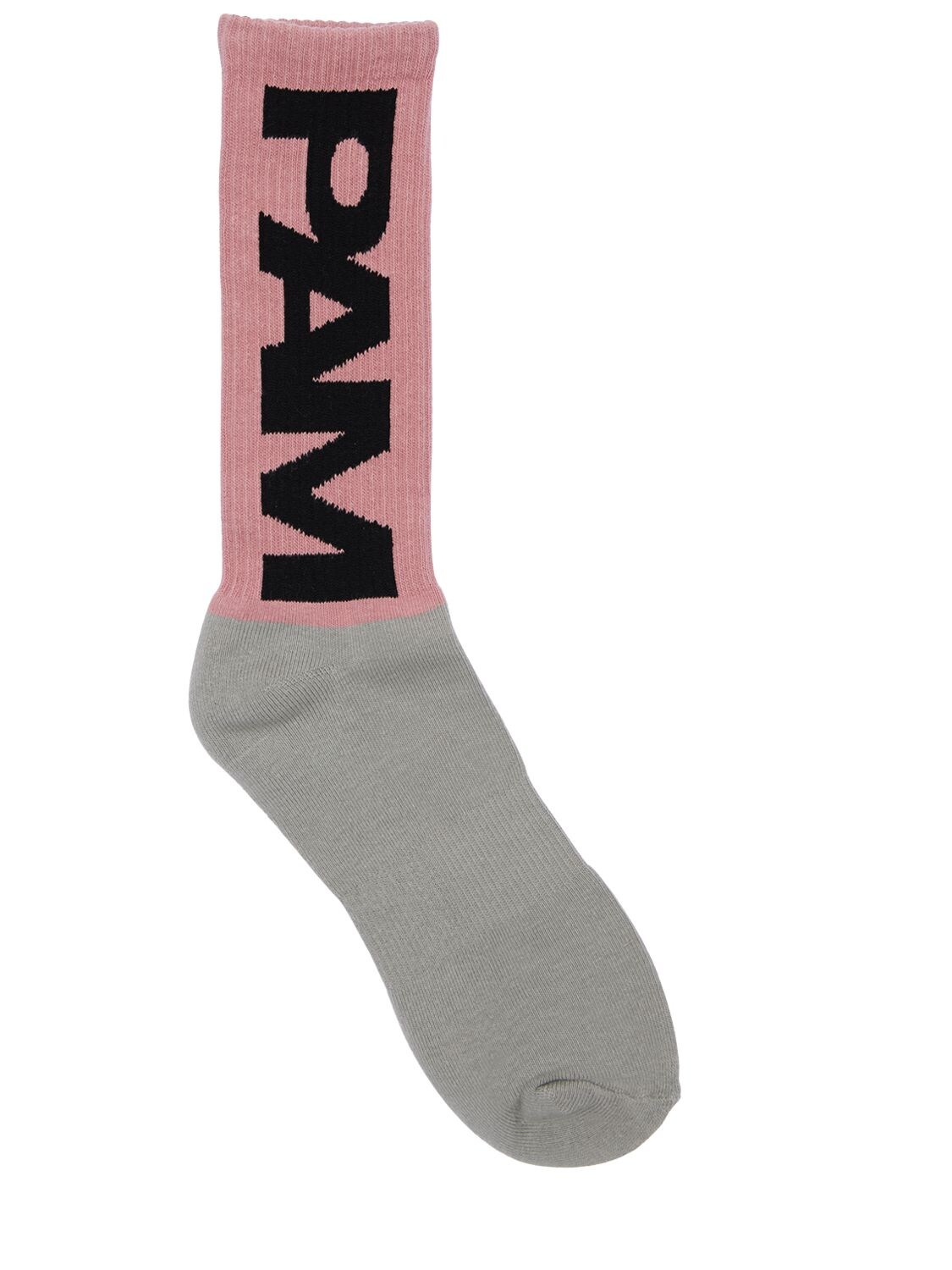 Pam - Perks And Mini Pam Btc Unisex Cotton Blend Socks In Grey,pink