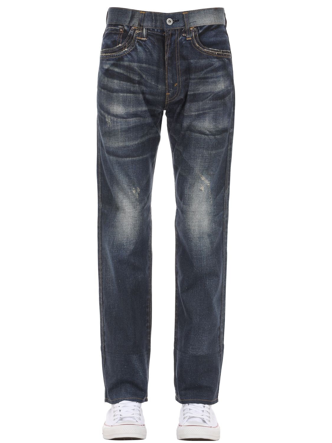 Junya Watanabe Levi's Cotton & Linen Denim Jeans In Indigo