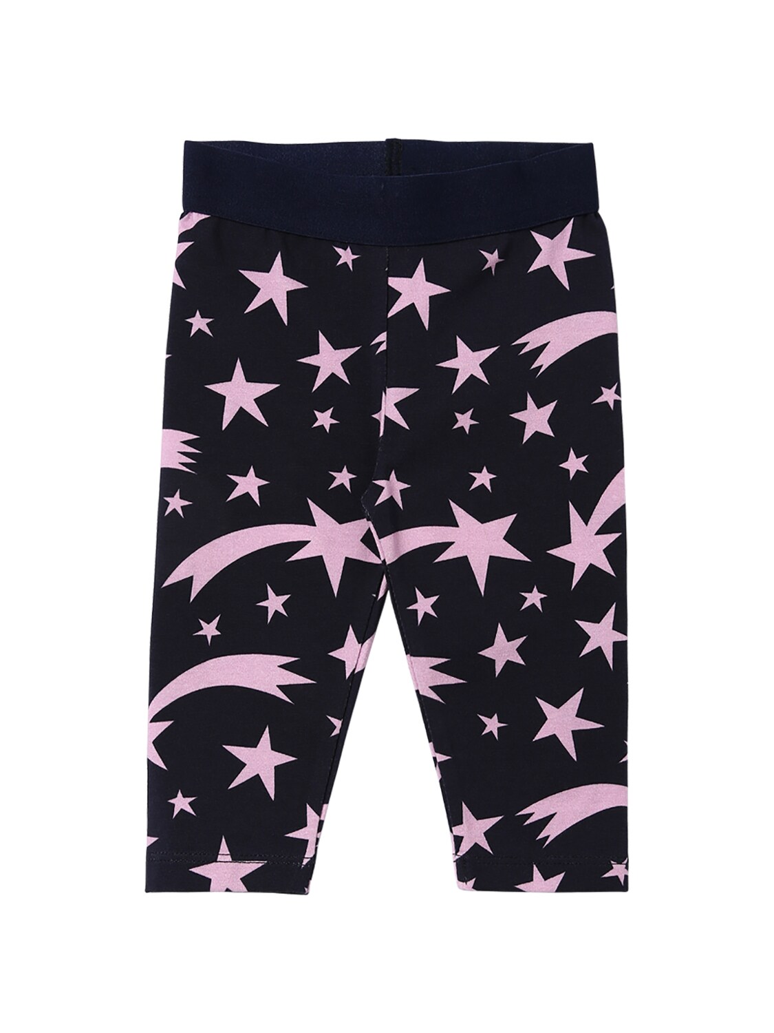 STELLA MCCARTNEY 星星印图棉质平纹针织紧身裤,70I6SG015-NDA5OA2
