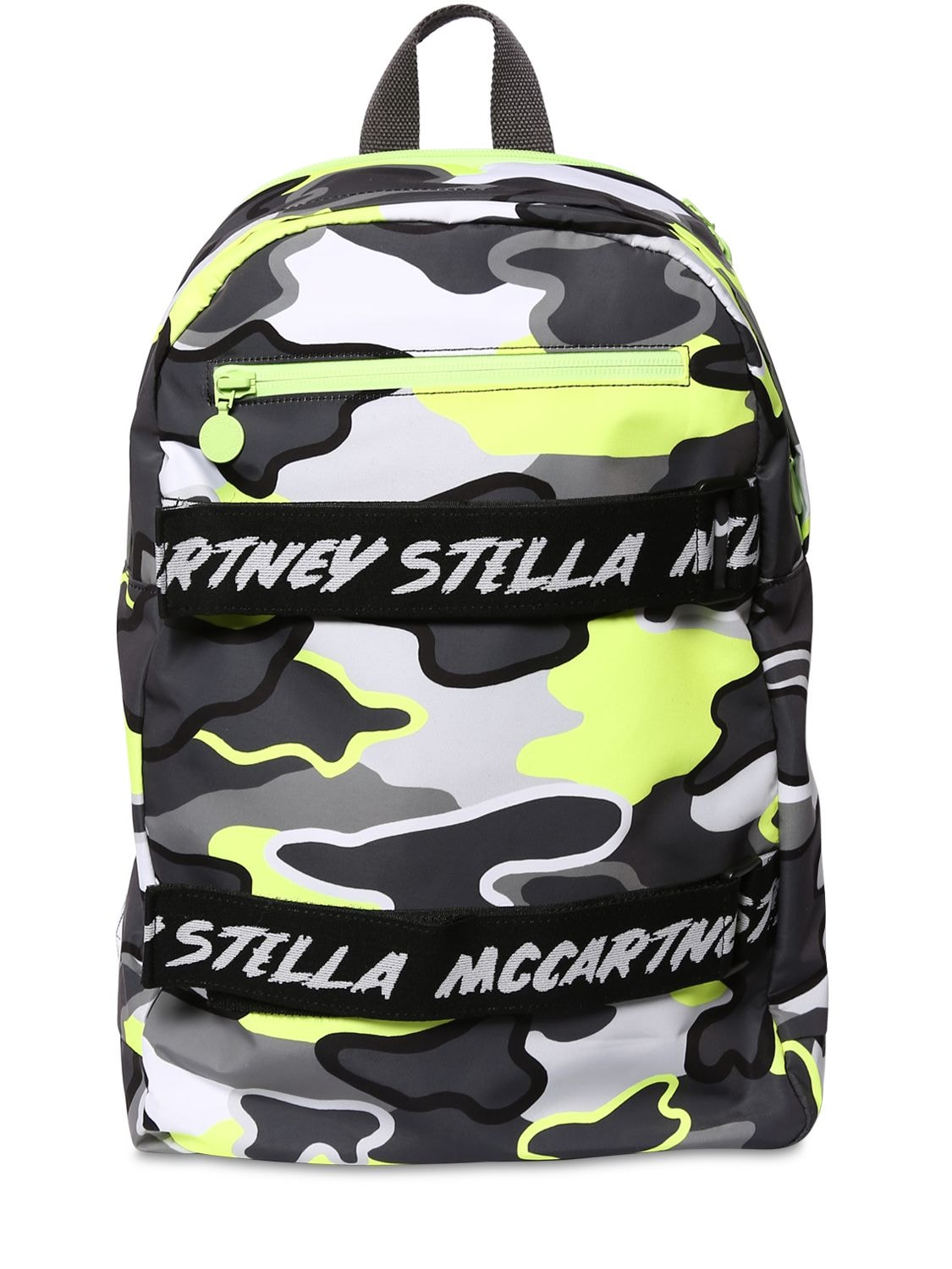 Stella Mccartney Kids' Camo Print Nylon Backpack In Multicolor