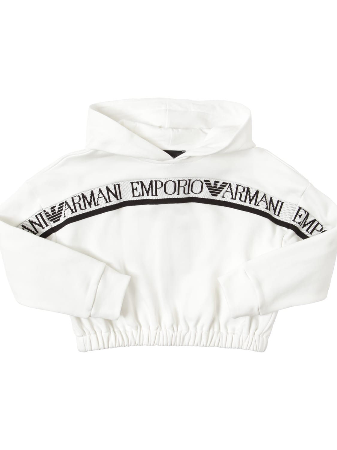 armani cropped hoodie