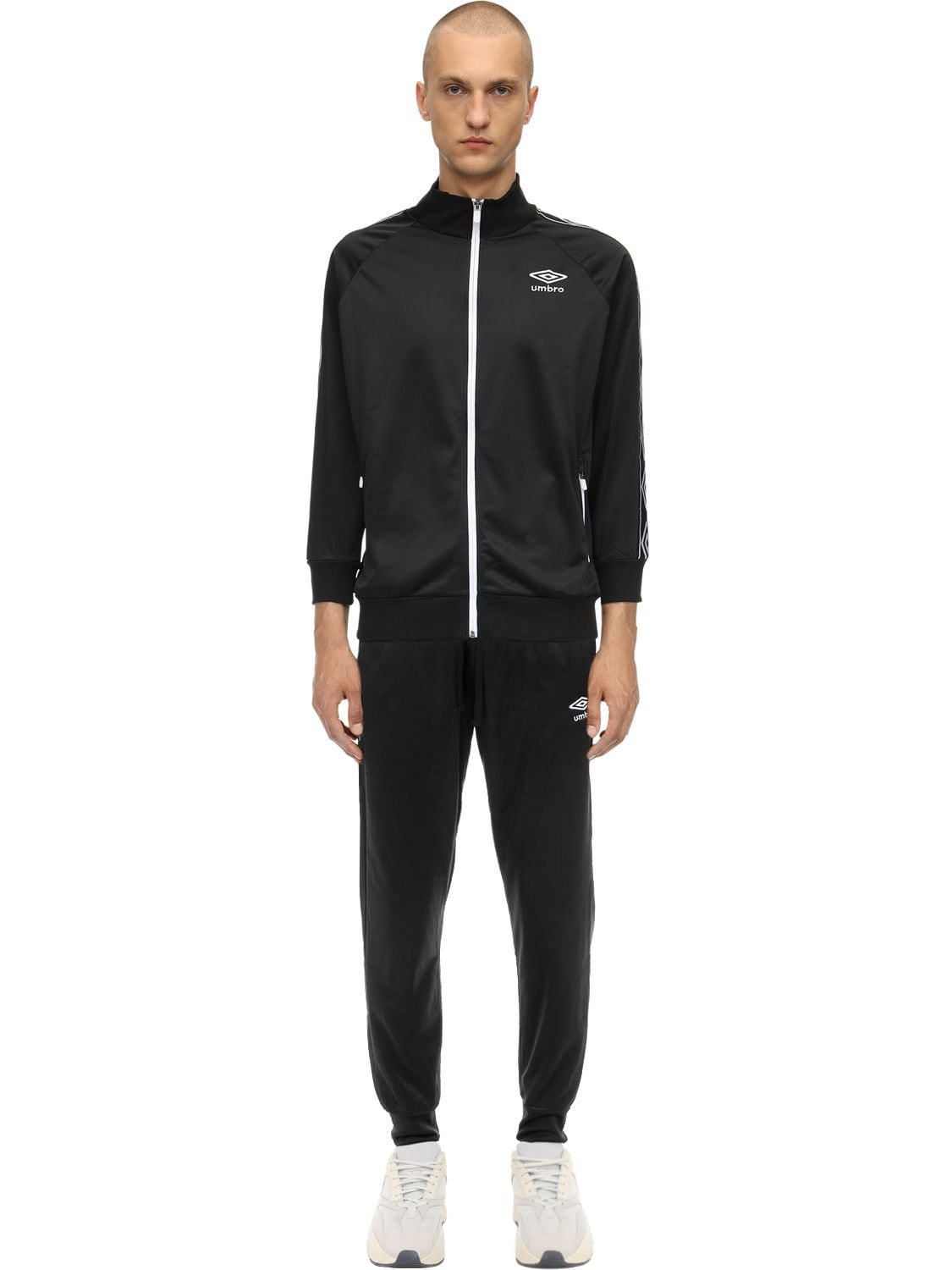 Umbro Zip-up Nylon Track Suit In Black