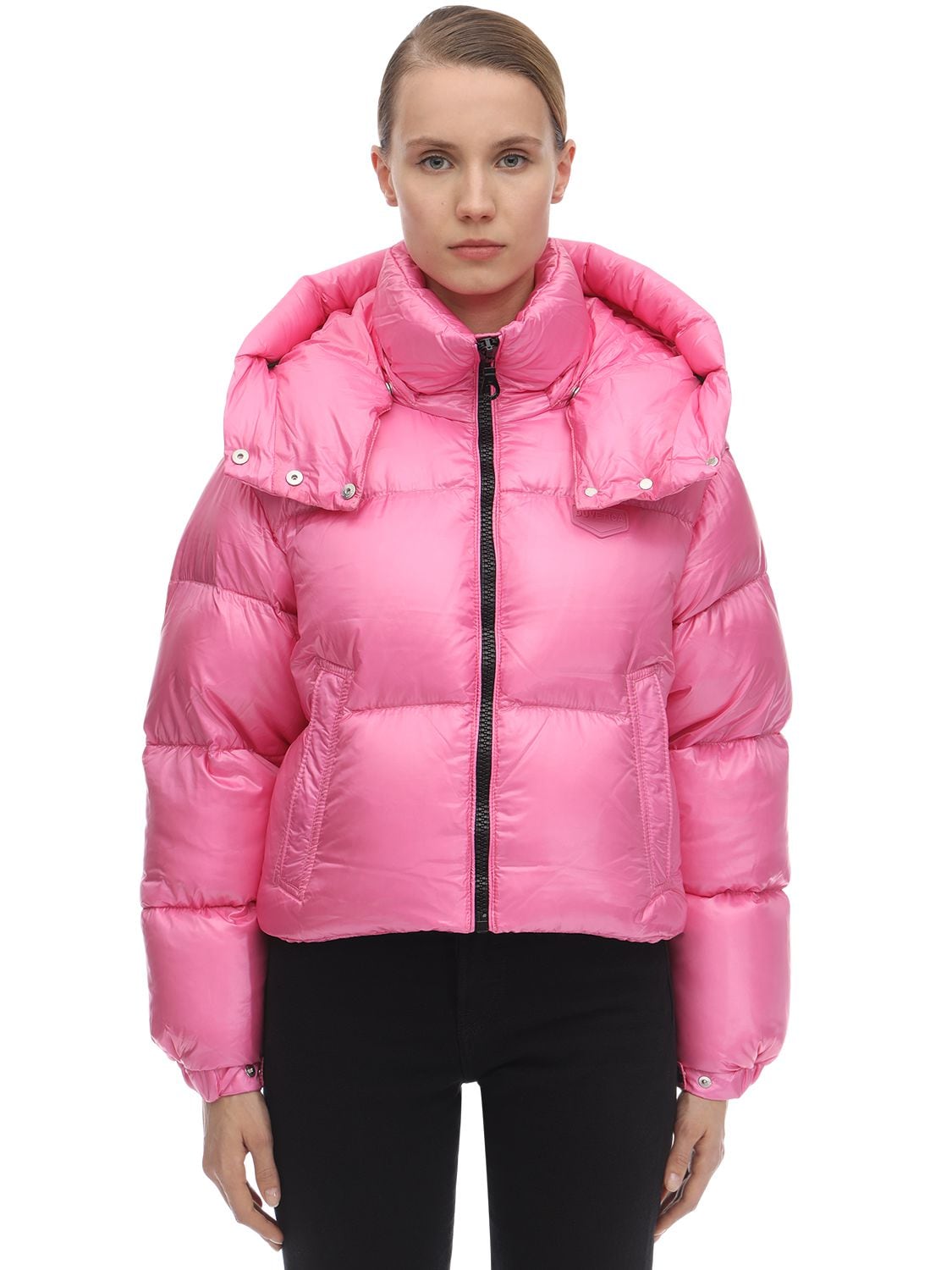 Duvetica Diadema Nylon Down Jacket In Pink