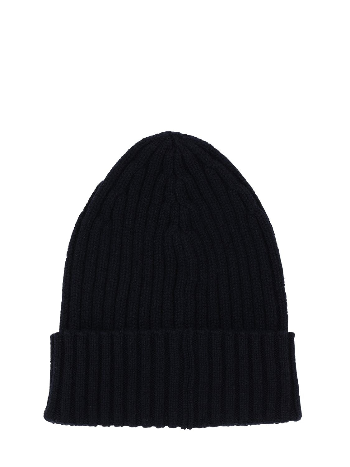 Shop Piacenza Cashmere Cashmere Knit Fisherman Beanie In Navy