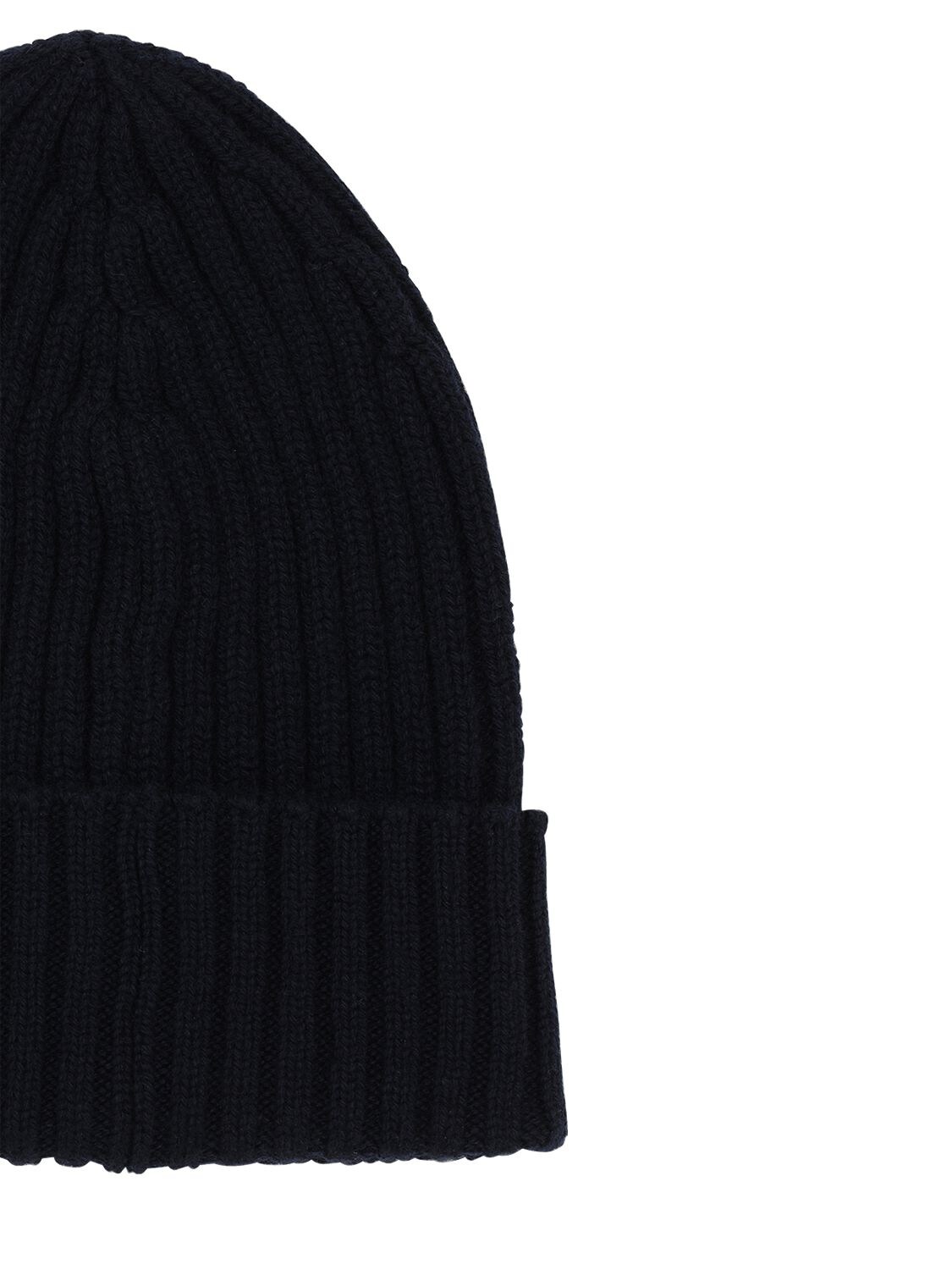 Shop Piacenza Cashmere Cashmere Knit Fisherman Beanie In Navy