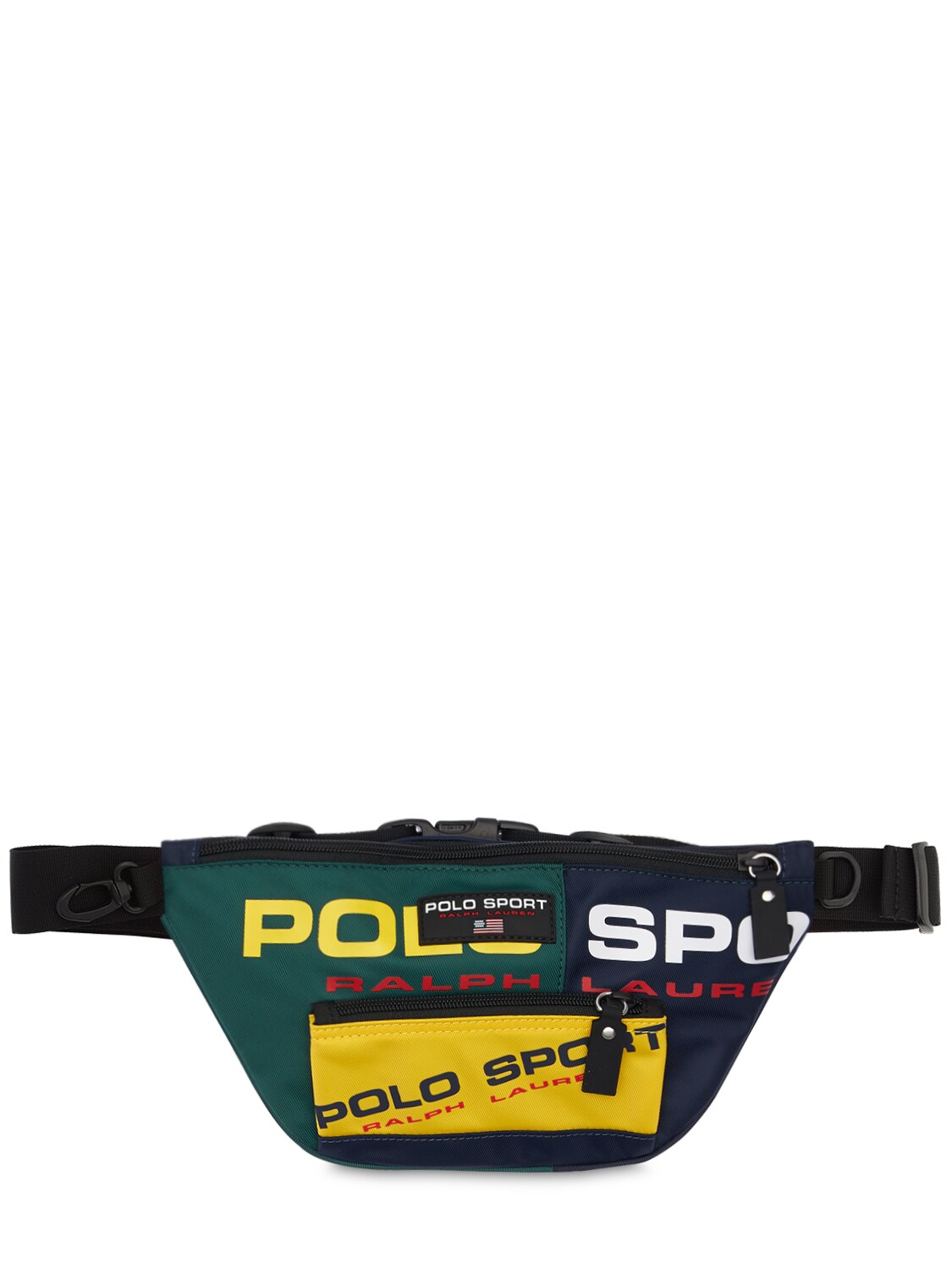Polo Ralph Lauren Polo Sport Nylon Belt Bag In Green,yellow