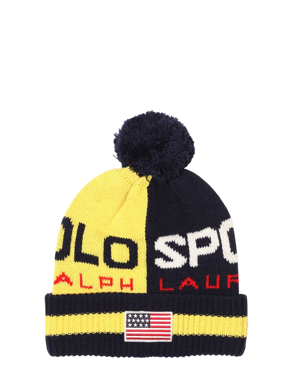 Polo Ralph Lauren 羊毛混纺针织帽 In Yellow