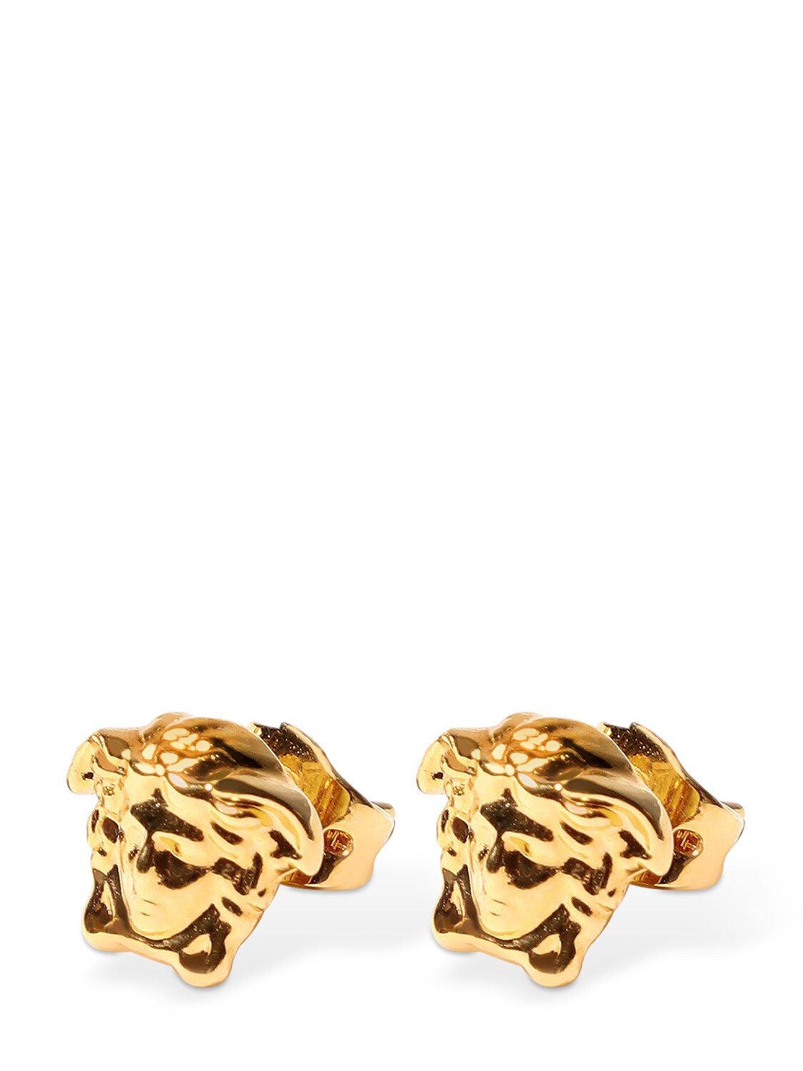 Versace Medusa Stud Earrings In Gold