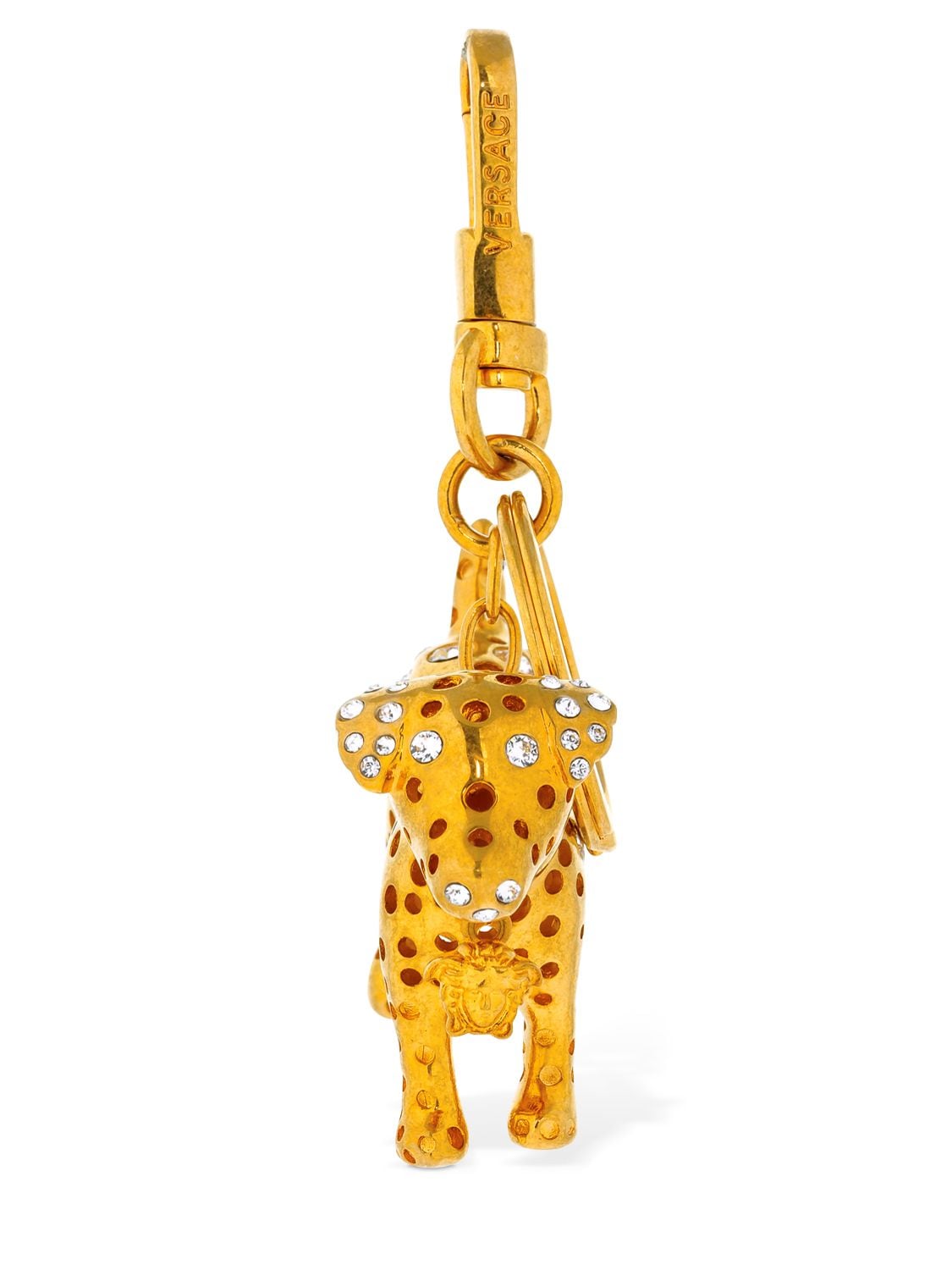 Versace “audry”水晶吊坠钥匙链 In Gold,crystal