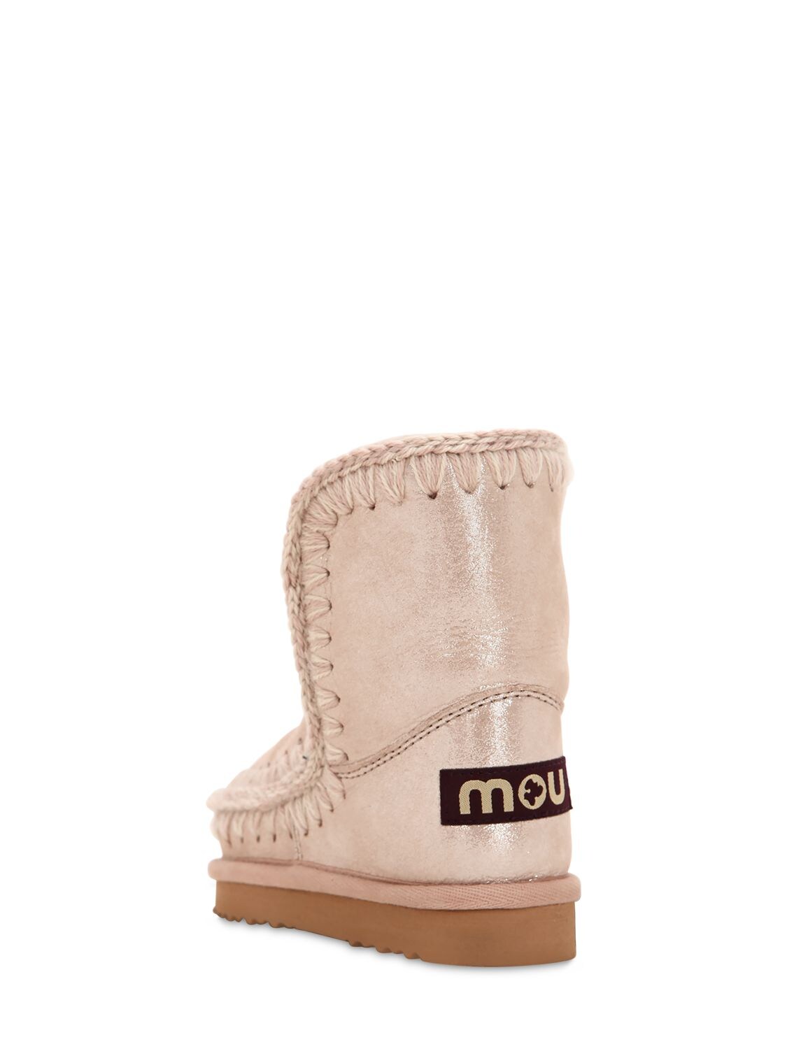 mou boots metallic