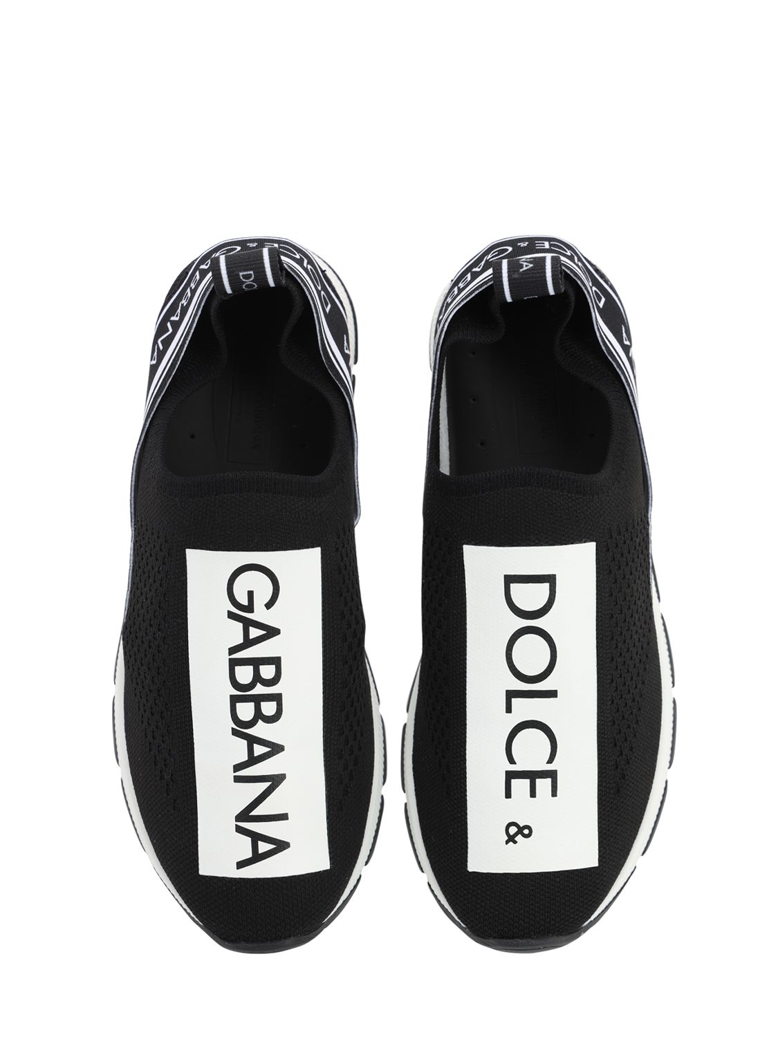 Slip-on-sneakers Aus Strick Mit Logodruck