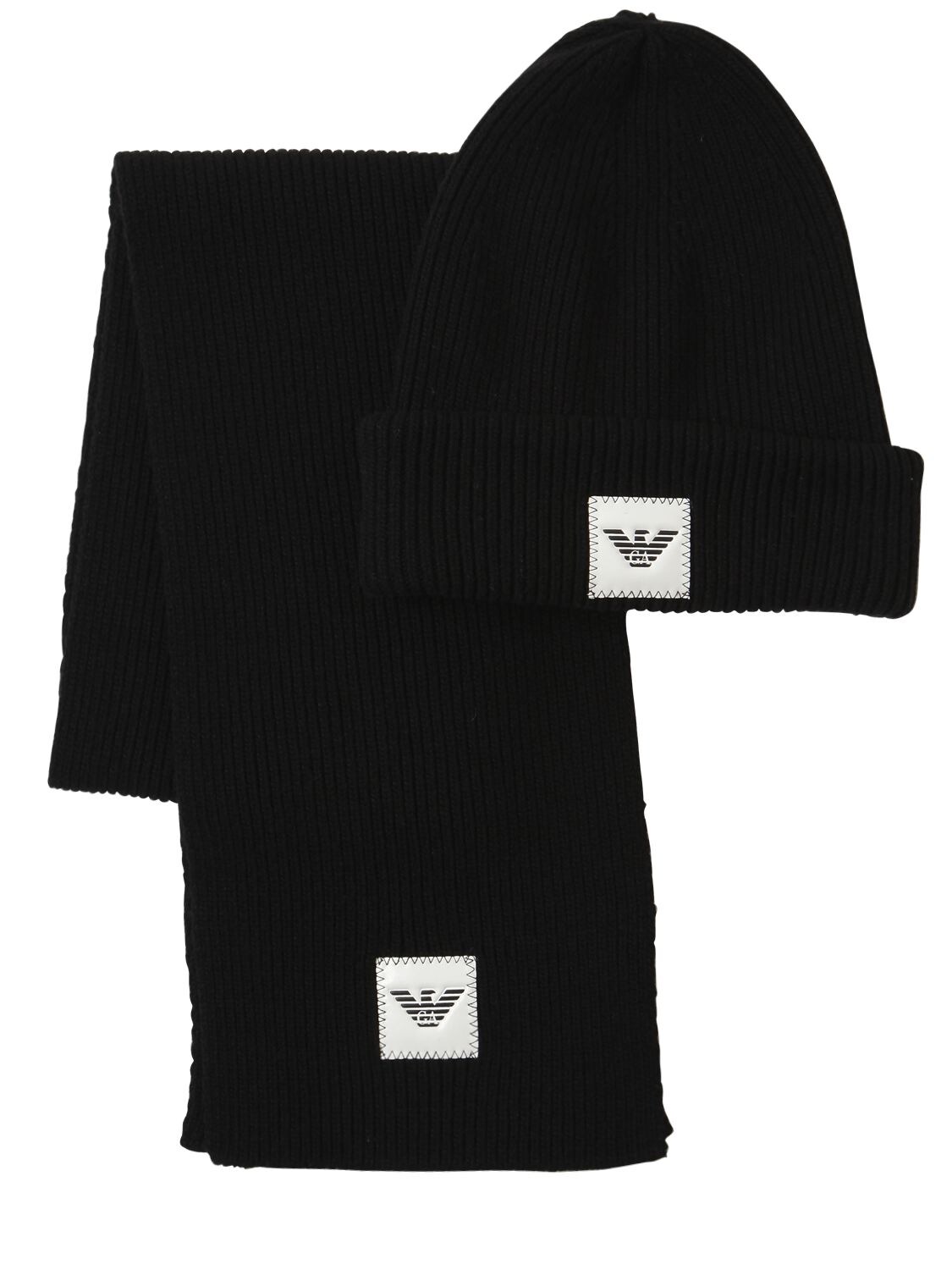 armani hat and scarf set