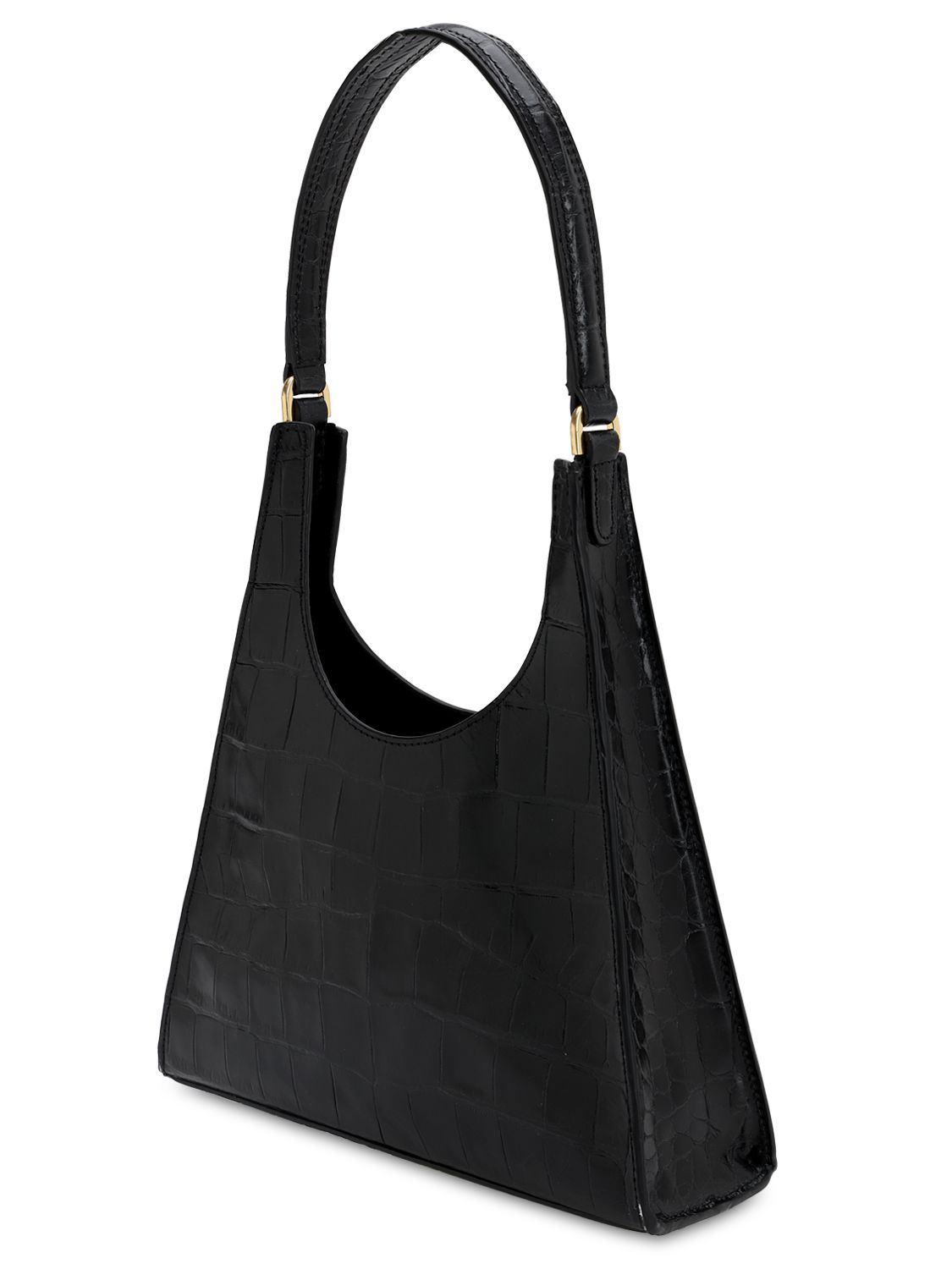 Staud Rey Quilted Leather Shoulder Bag IUCN Water