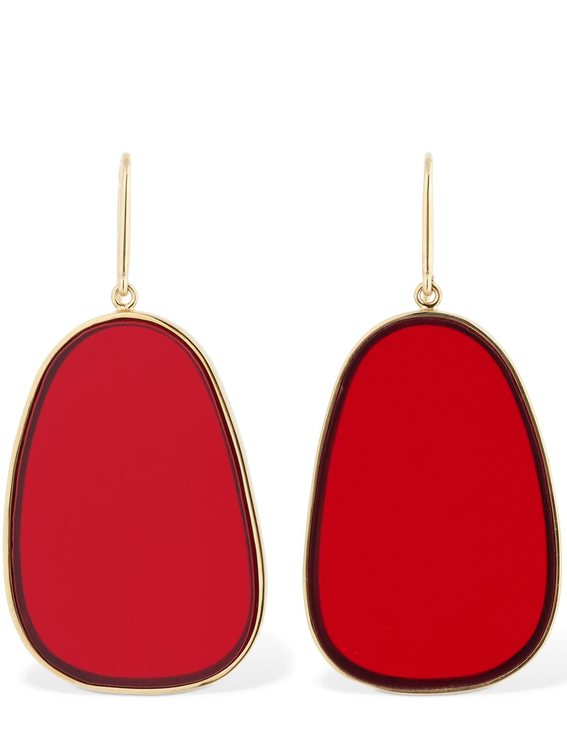 Isabel Marant Plexi Earrings In Red