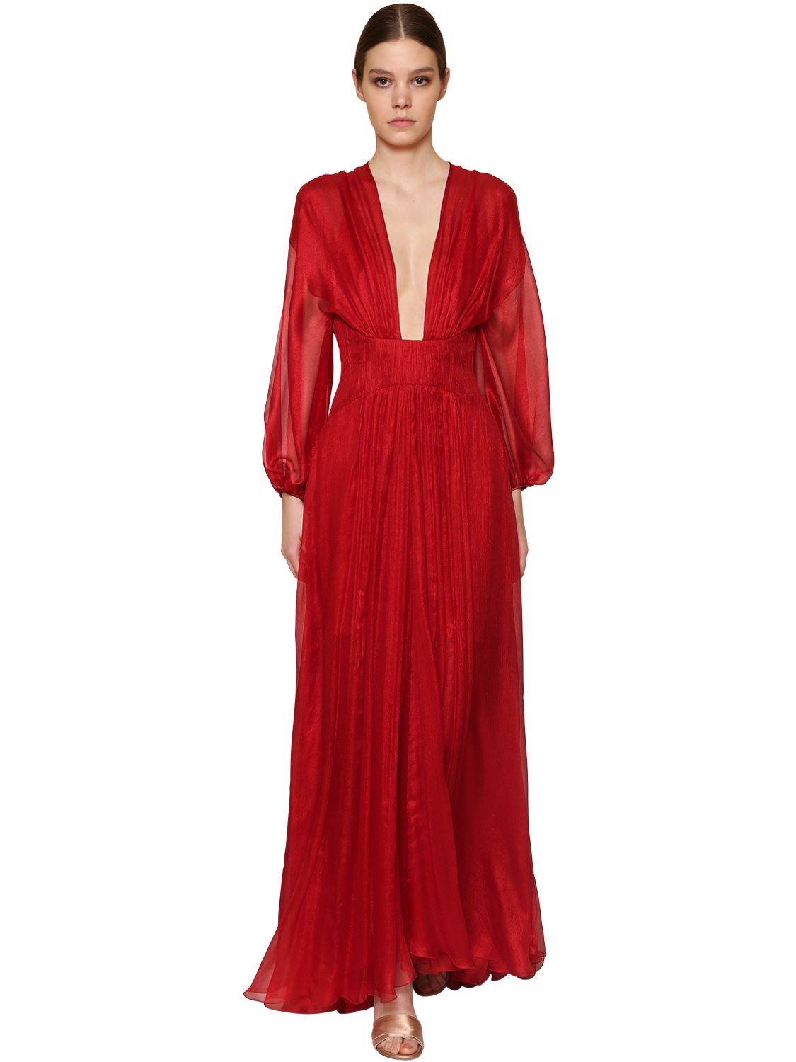 maria lucia hohan dress red Maria Lucia Hohan Caly Gown | Red
